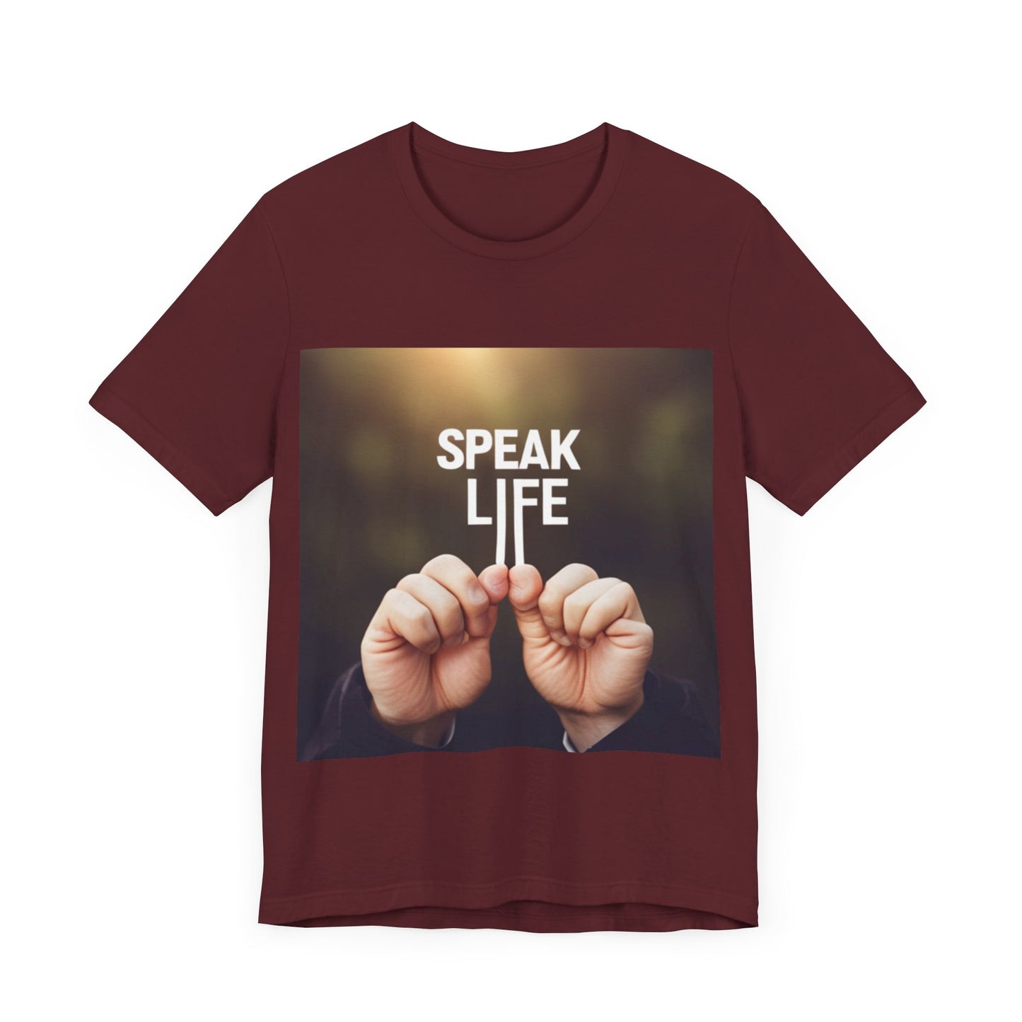 "Speak Life" Hands Unisex Jersey Short Sleeve Tee