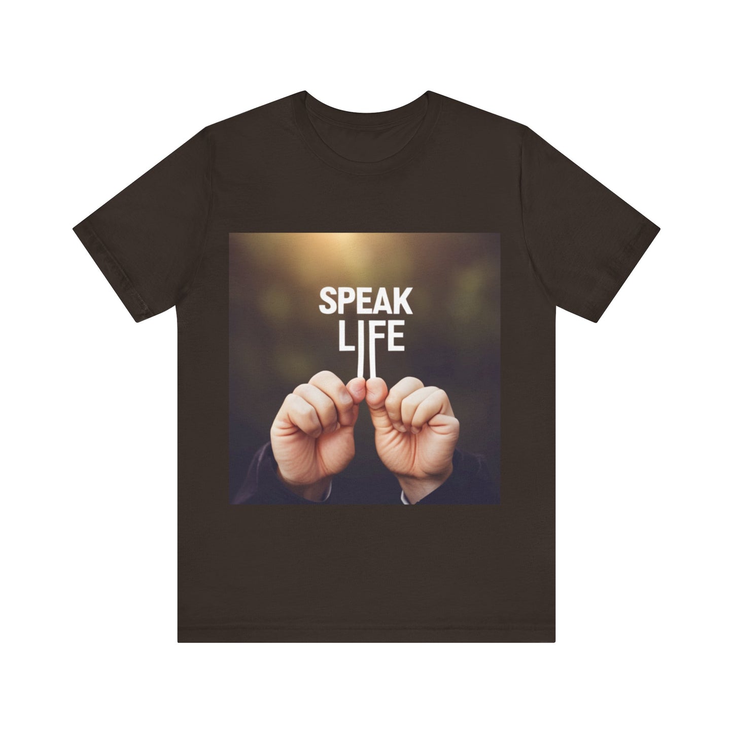 "Speak Life" Hands Unisex Jersey Short Sleeve Tee