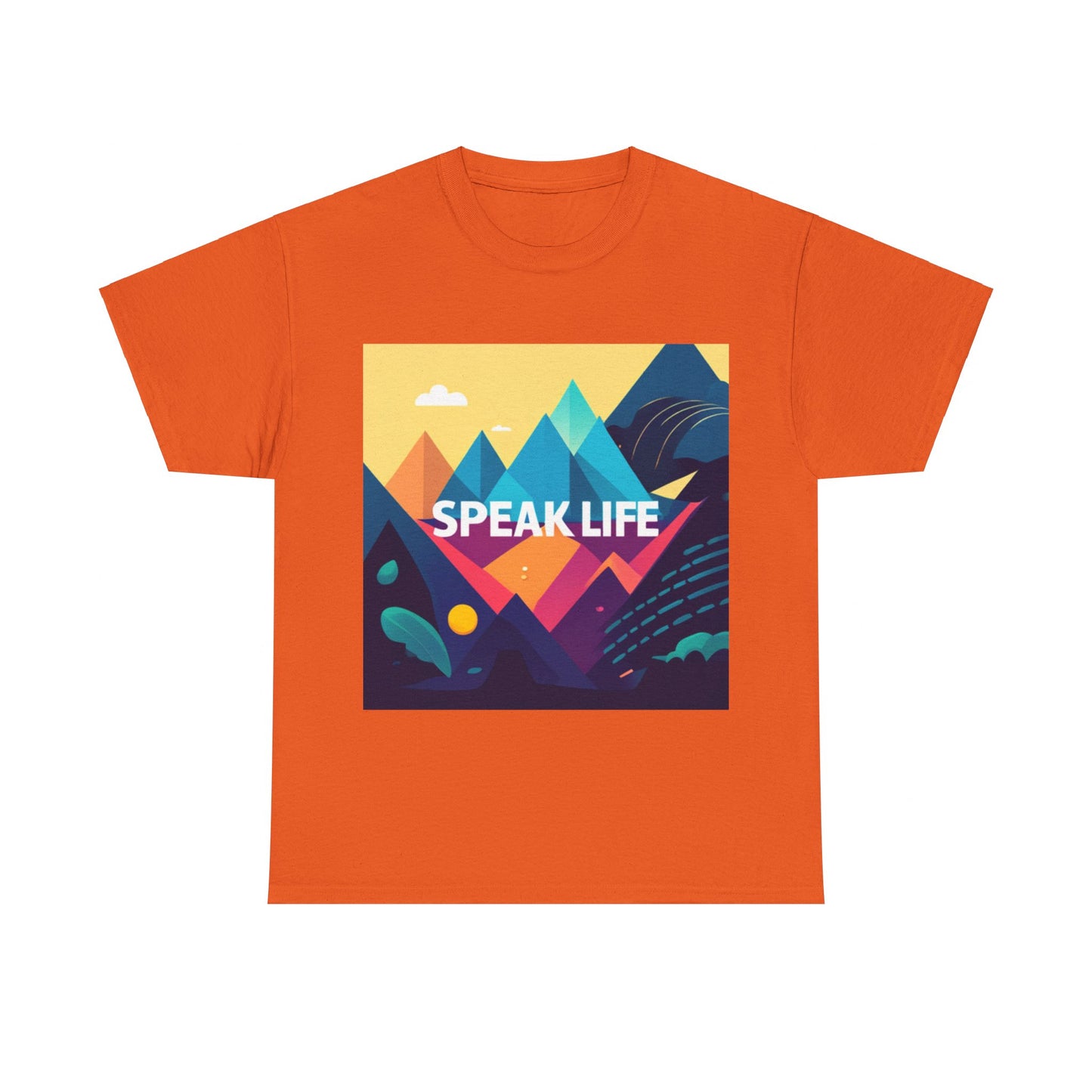"Speak Life" Move Mountains Unisex Heavy Cotton Tee