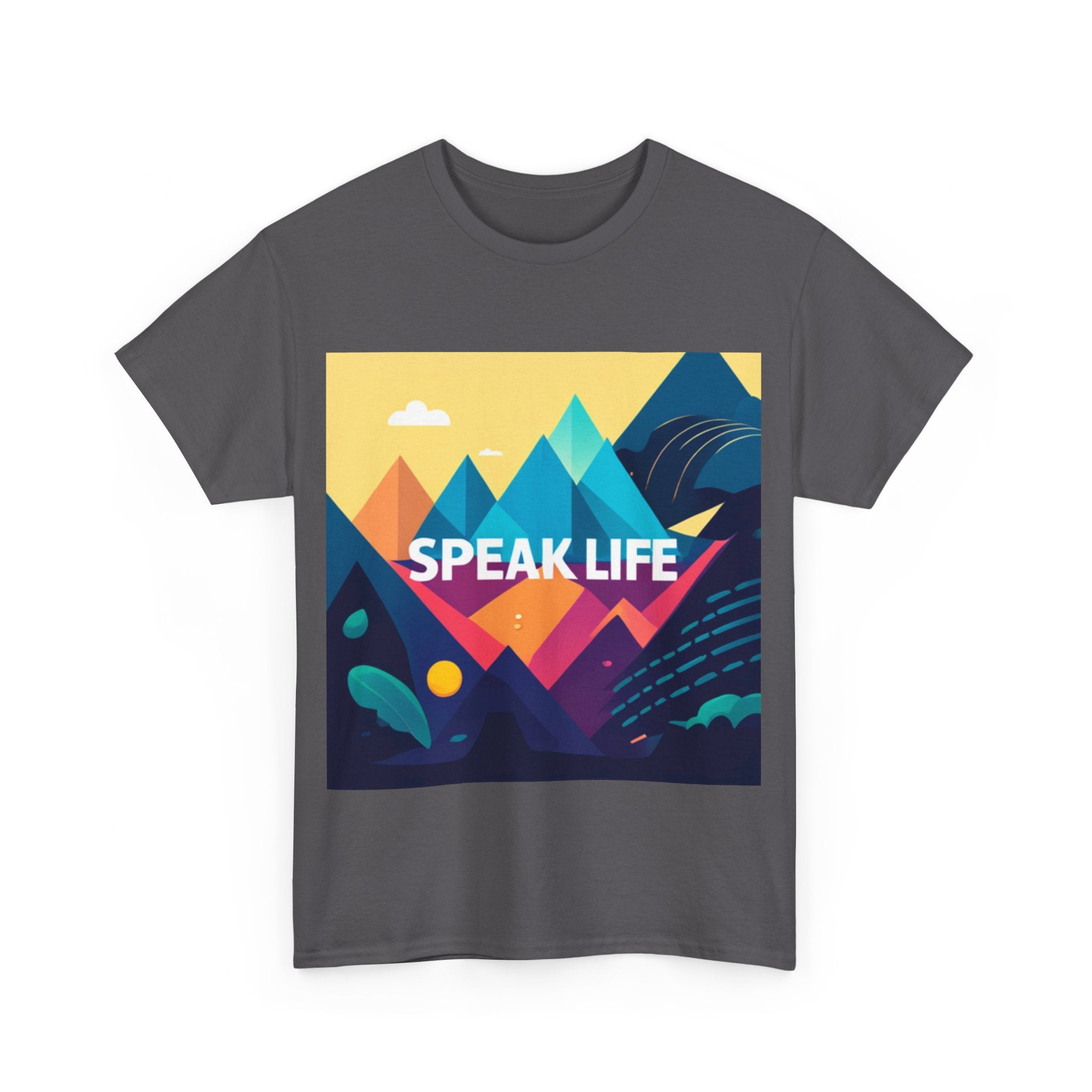 "Speak Life" Move Mountains Unisex Heavy Cotton Tee