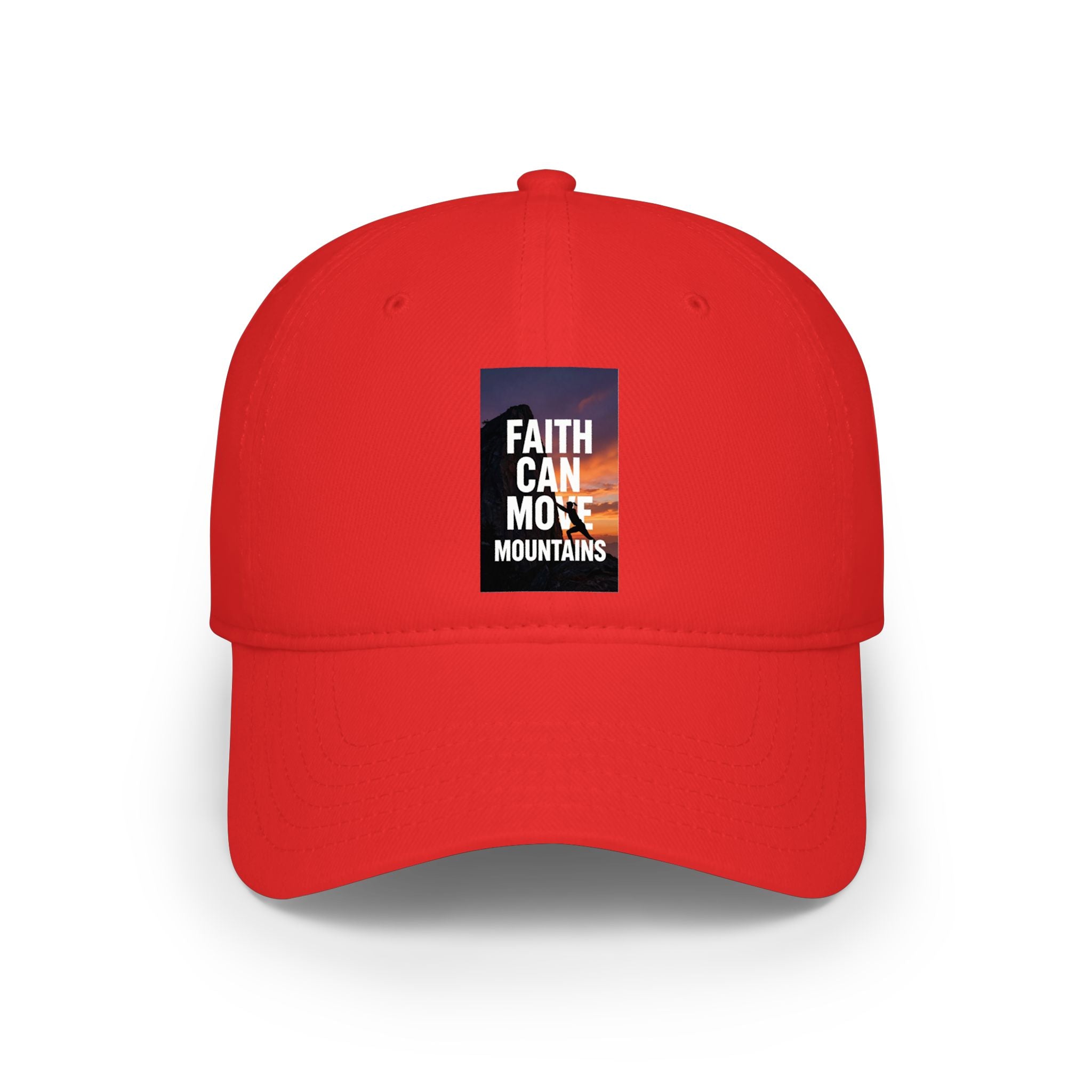 Women's "Faith Can Move Mountains" Cap — Inspirational Low Profile Baseball Hat