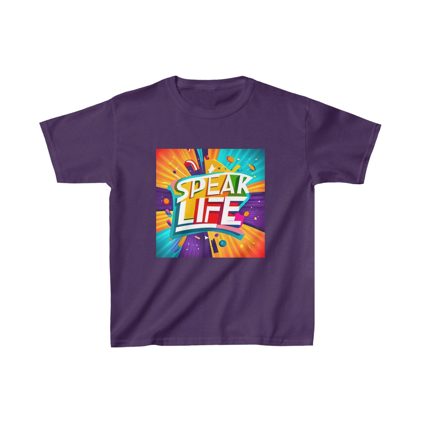 "Speak Life" Paint Splash Kids Heavy Cotton™ Tee