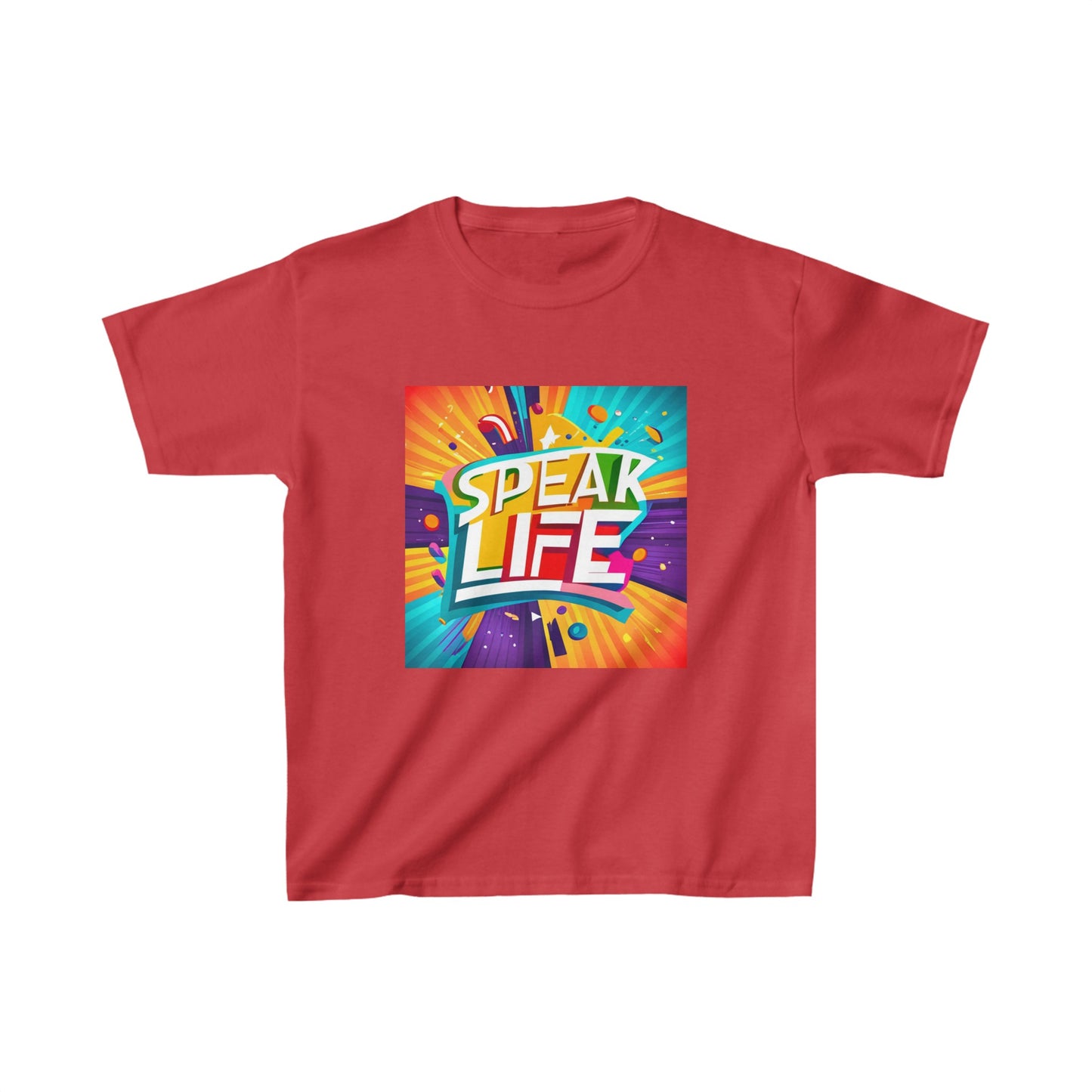 "Speak Life" Paint Splash Kids Heavy Cotton™ Tee