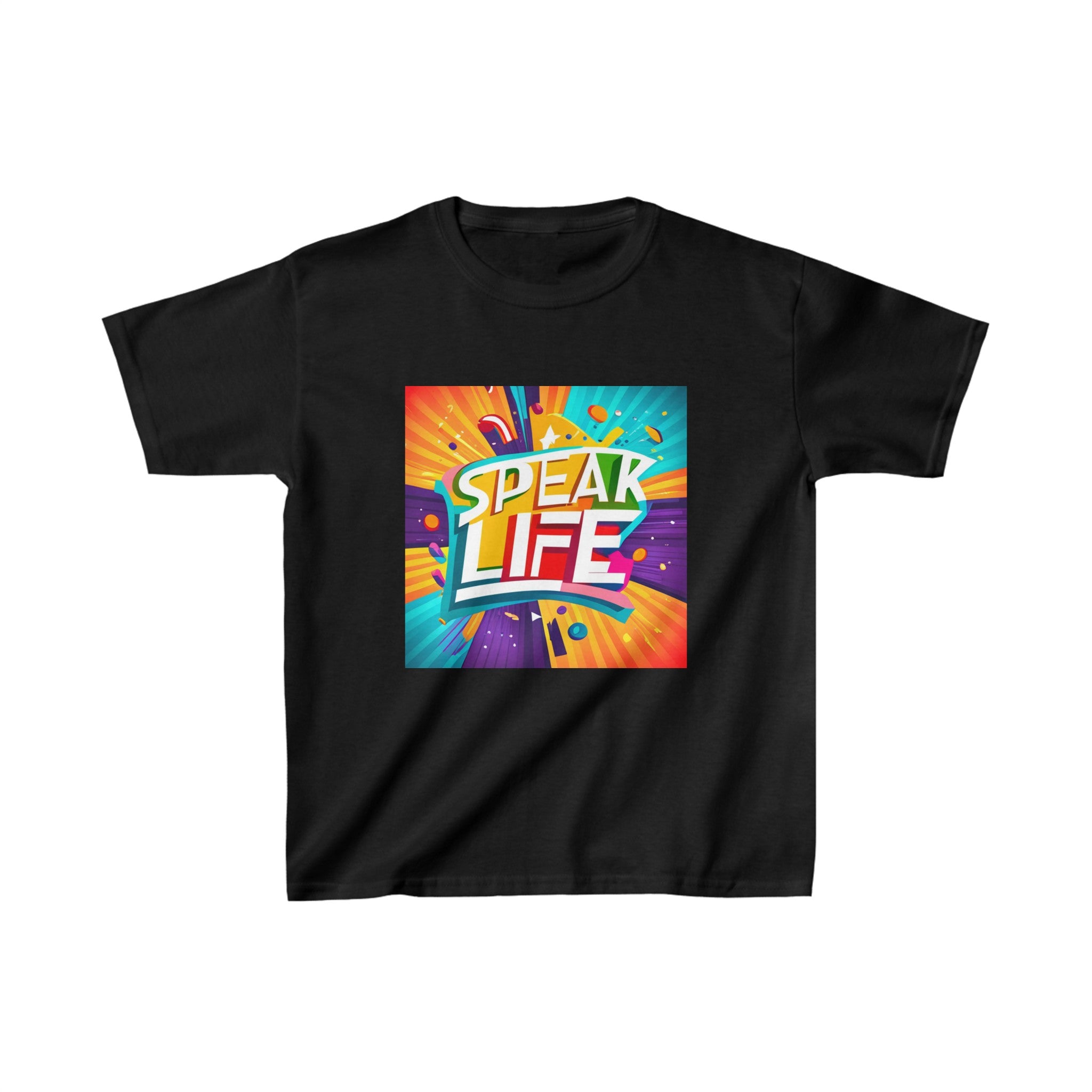 "Speak Life" Paint Splash Kids Heavy Cotton™ Tee