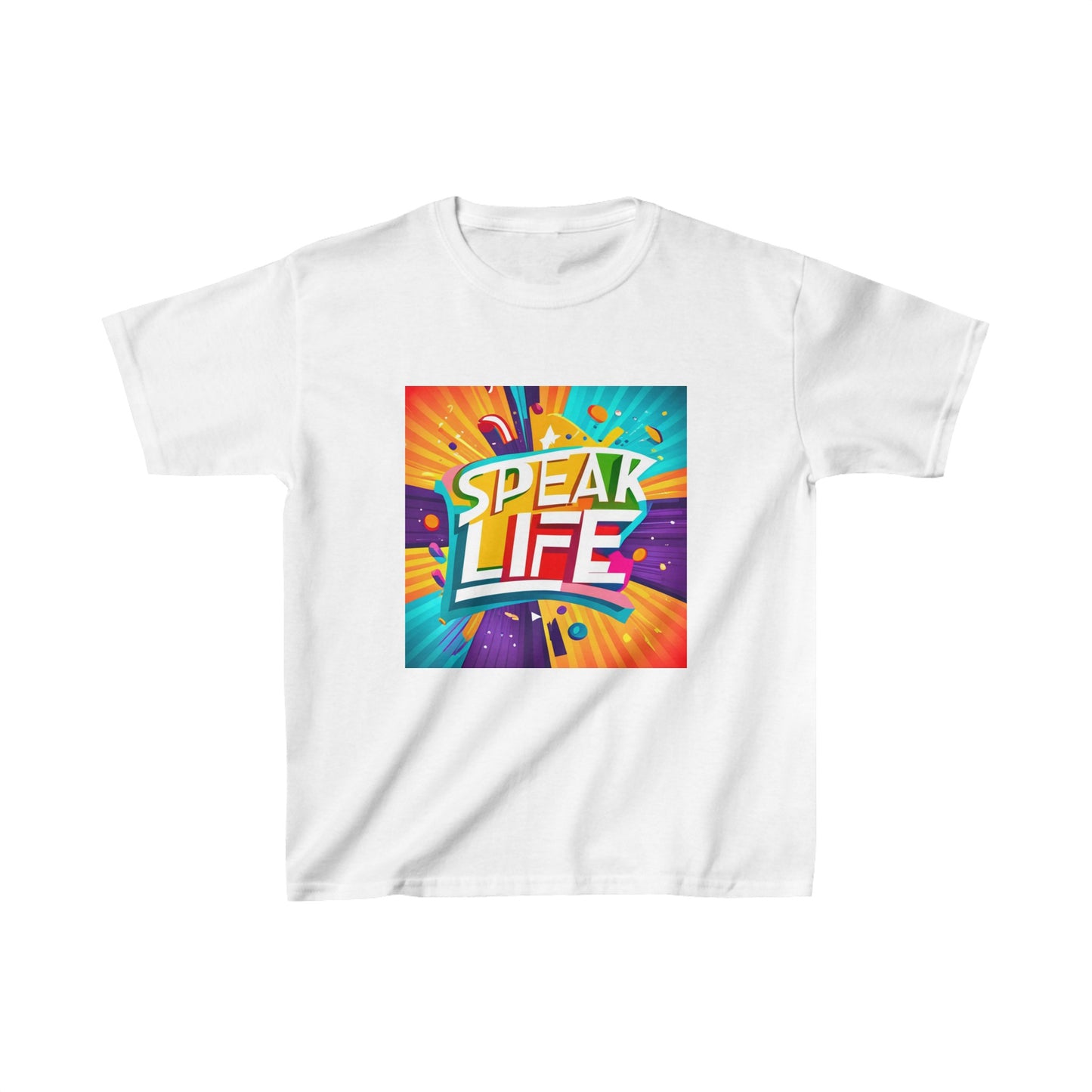 "Speak Life" Paint Splash Kids Heavy Cotton™ Tee
