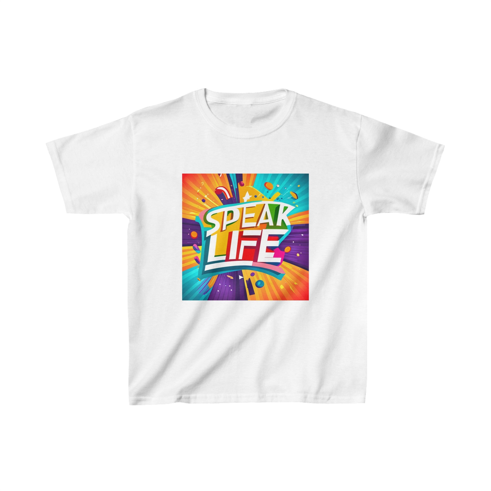 "Speak Life" Paint Splash Kids Heavy Cotton™ Tee