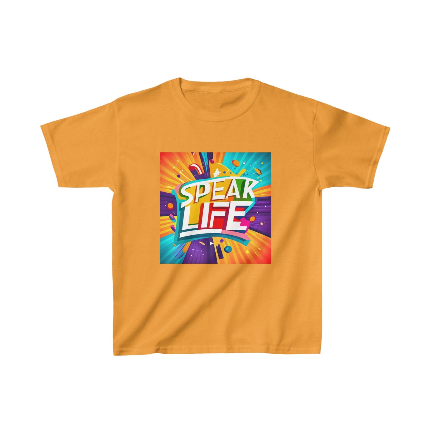 "Speak Life" Paint Splash Kids Heavy Cotton™ Tee