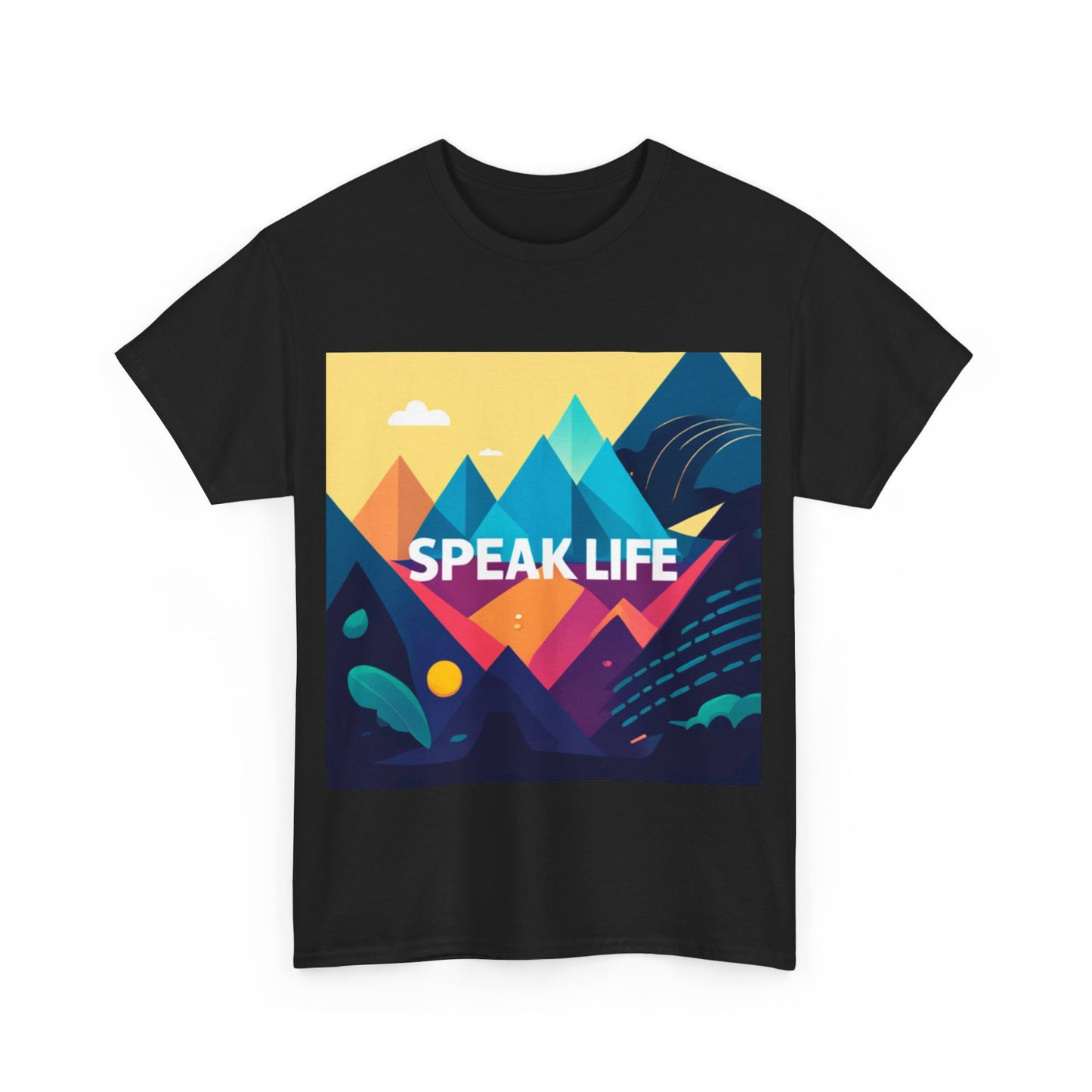 "Speak Life" Move Mountains Unisex Heavy Cotton Tee
