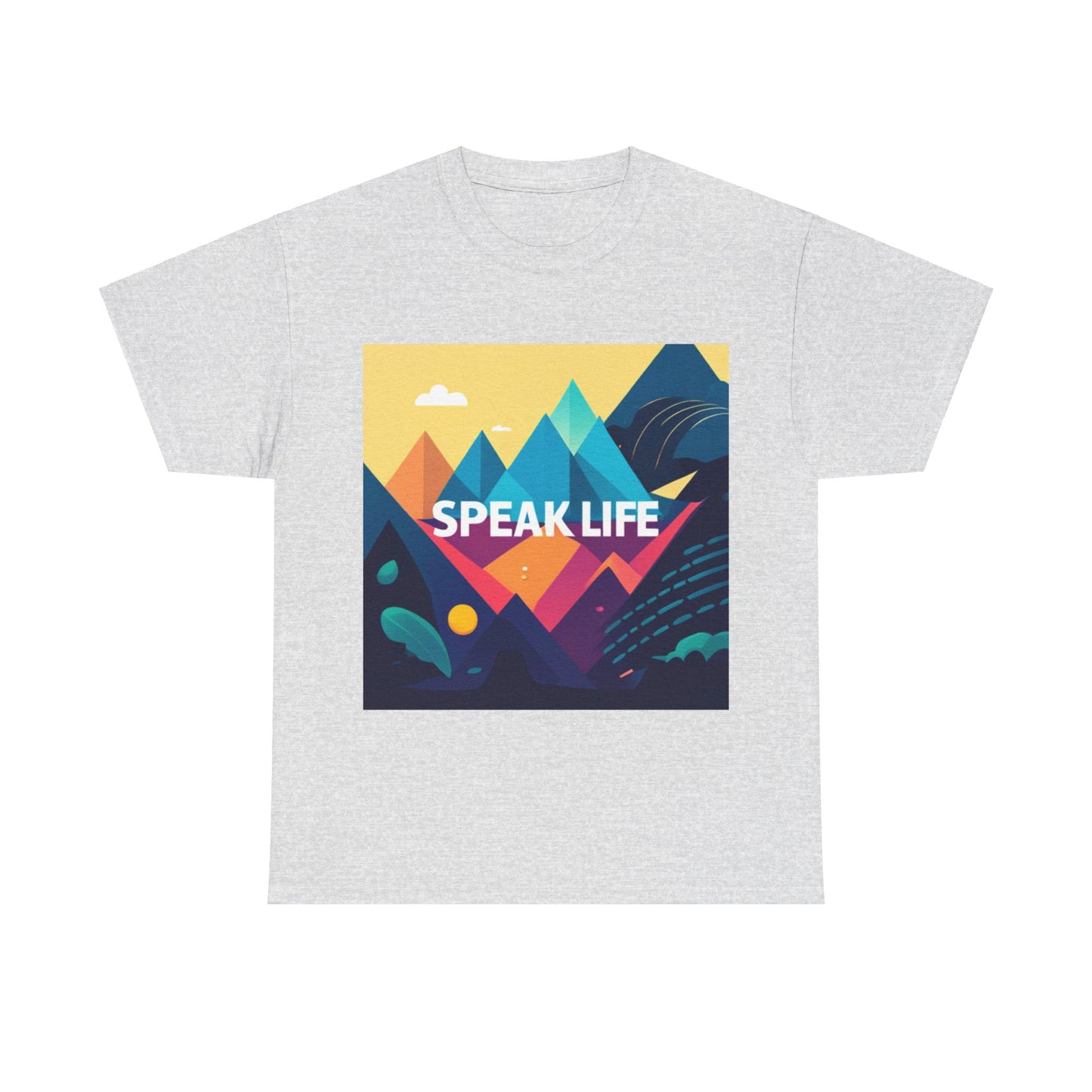 "Speak Life" Move Mountains Unisex Heavy Cotton Tee
