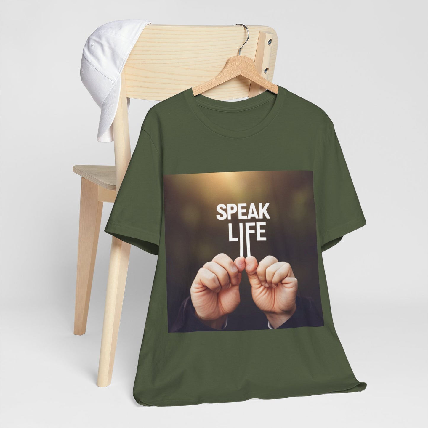 "Speak Life" Hands Unisex Jersey Short Sleeve Tee