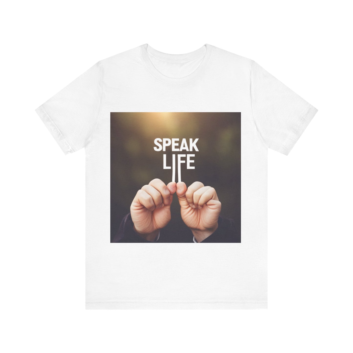 "Speak Life" Hands Unisex Jersey Short Sleeve Tee