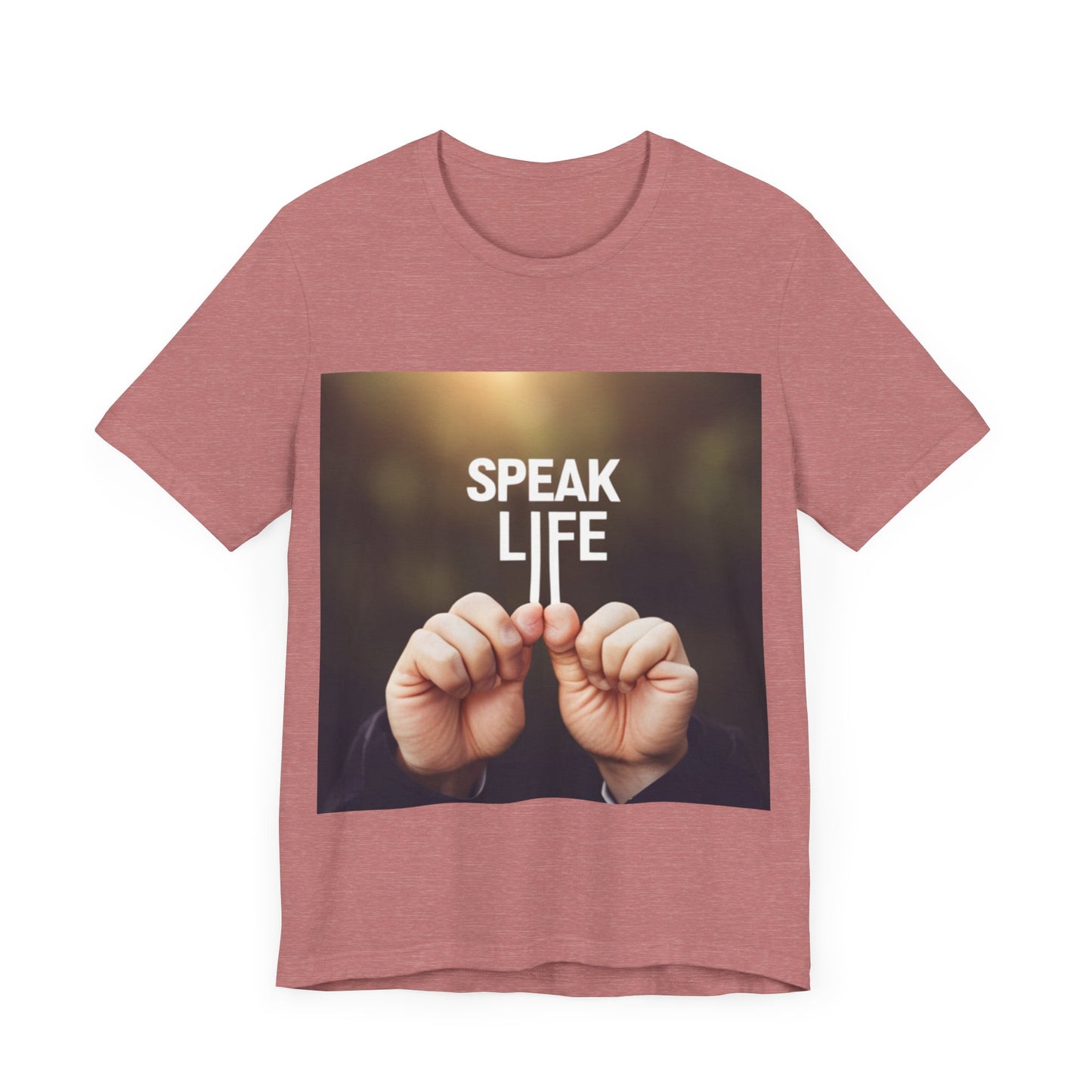 "Speak Life" Hands Unisex Jersey Short Sleeve Tee