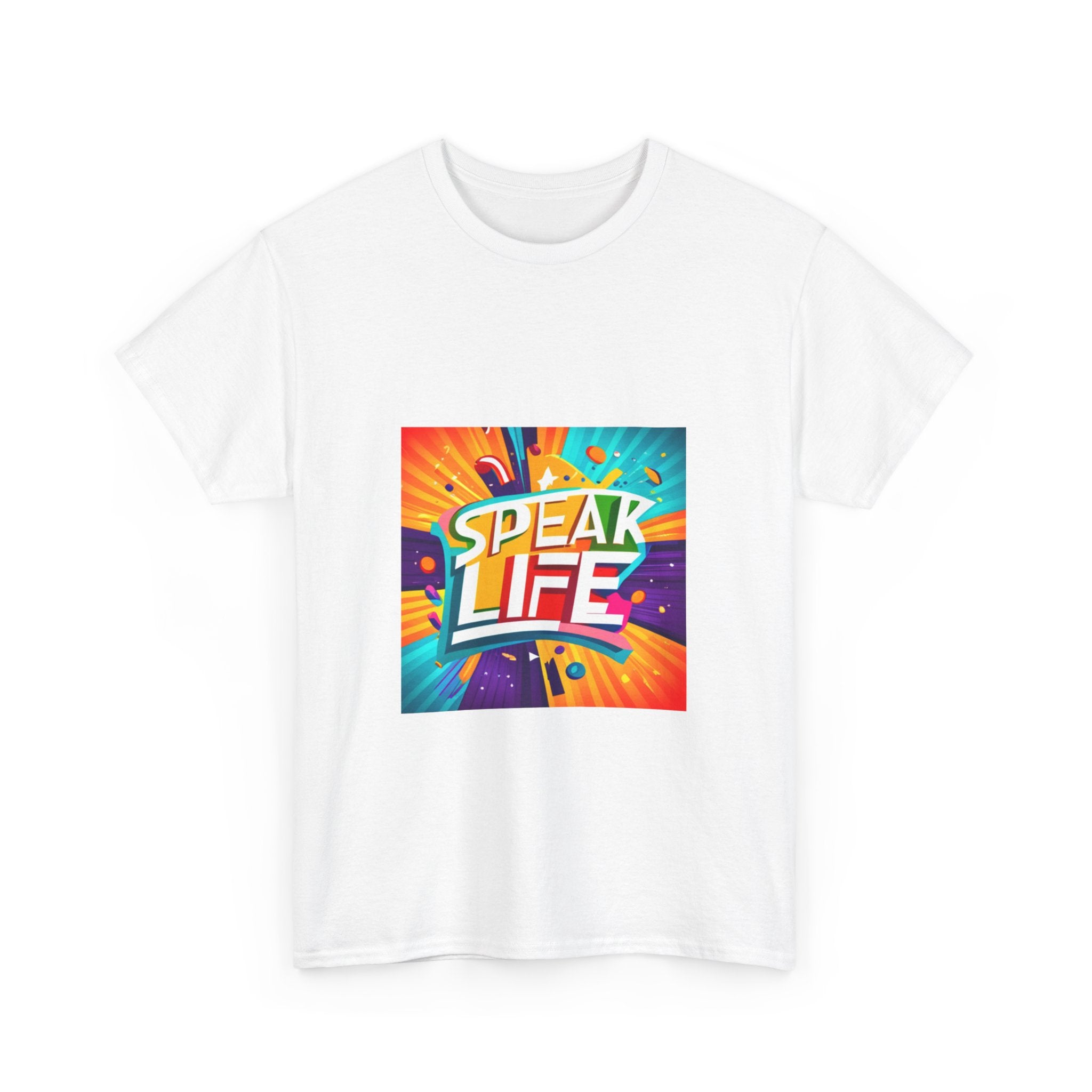 "Speak Life" Paint Splash Unisex Heavy Cotton Tee