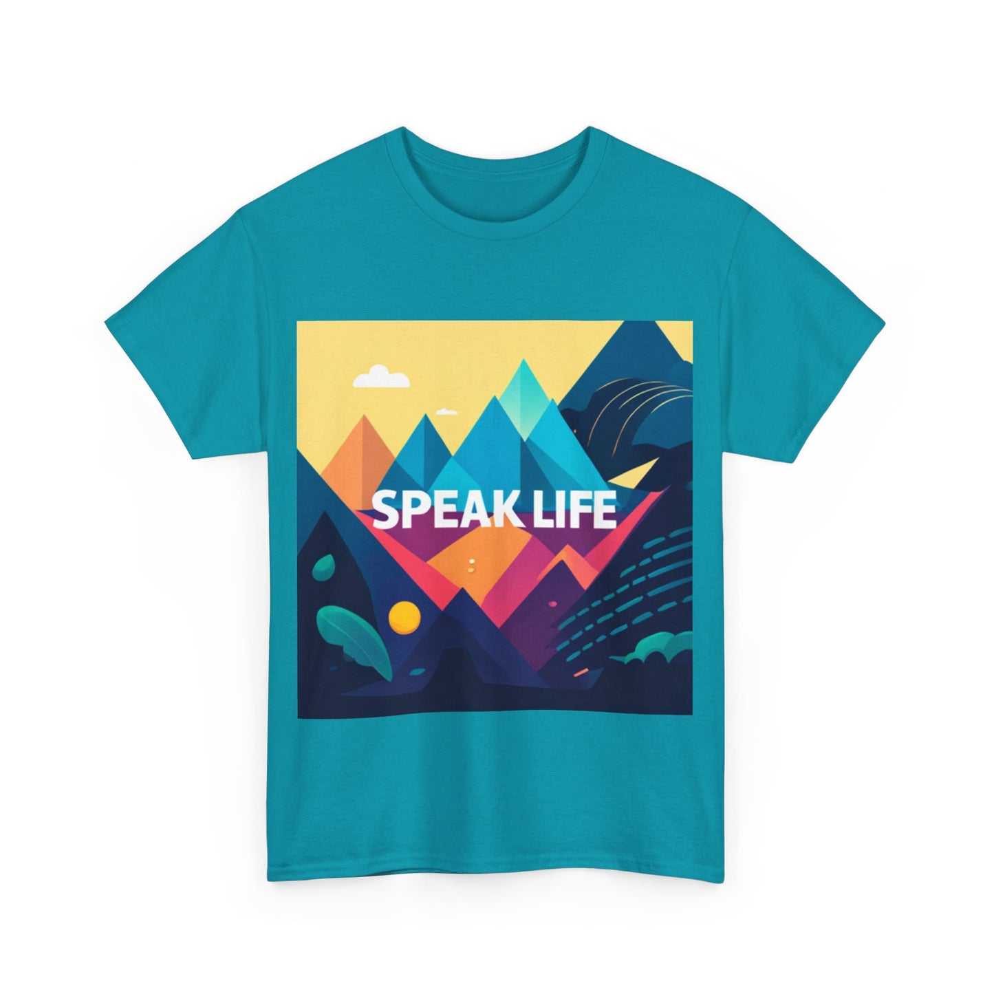"Speak Life" Move Mountains Unisex Heavy Cotton Tee