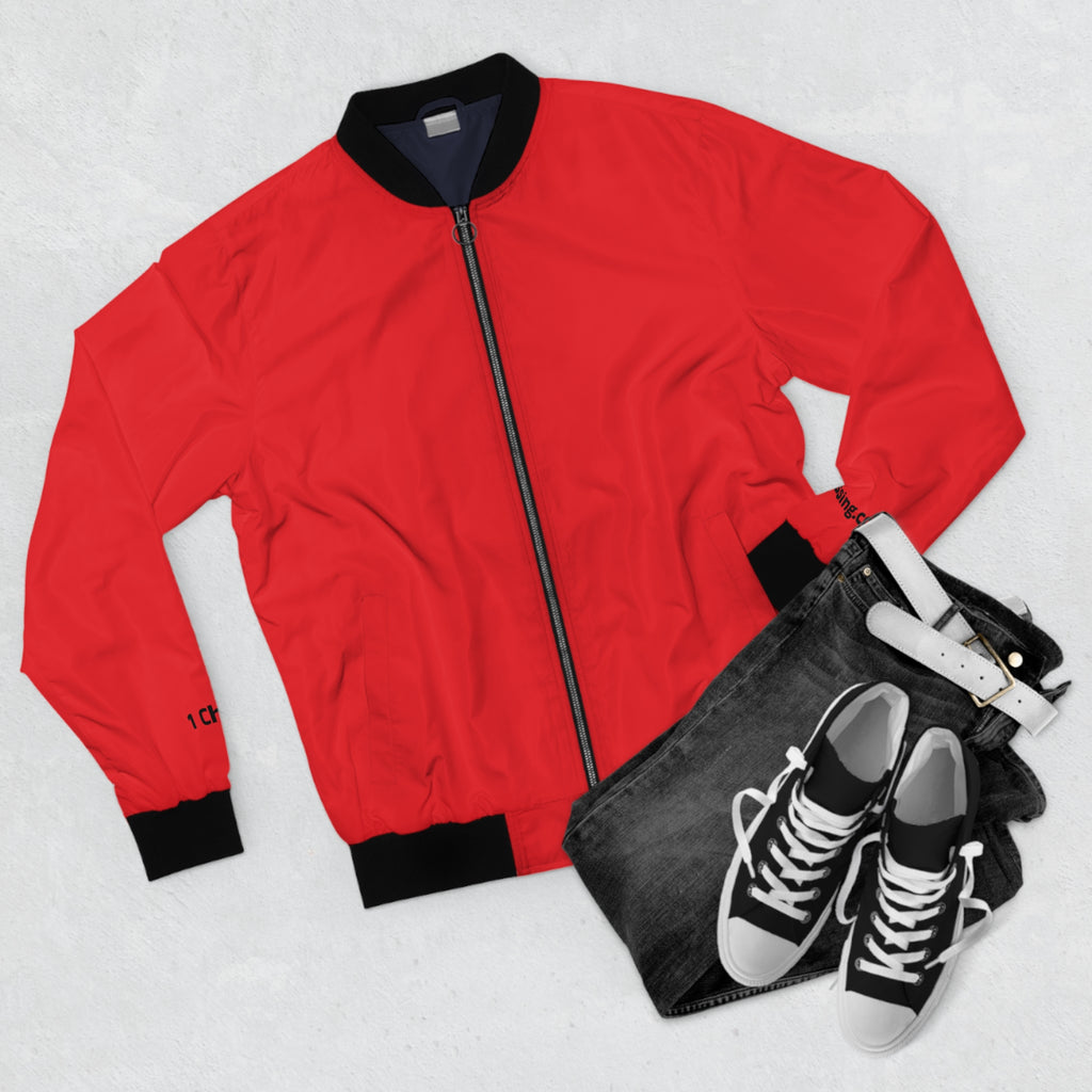 "Touch Not My Anointed" Men's Inspirational Bomber Jacket