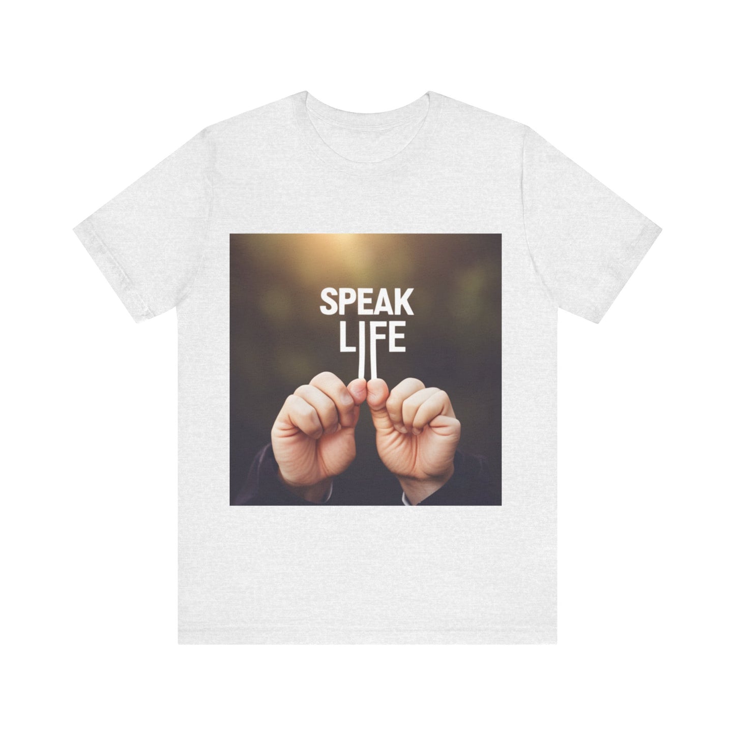 "Speak Life" Hands Unisex Jersey Short Sleeve Tee