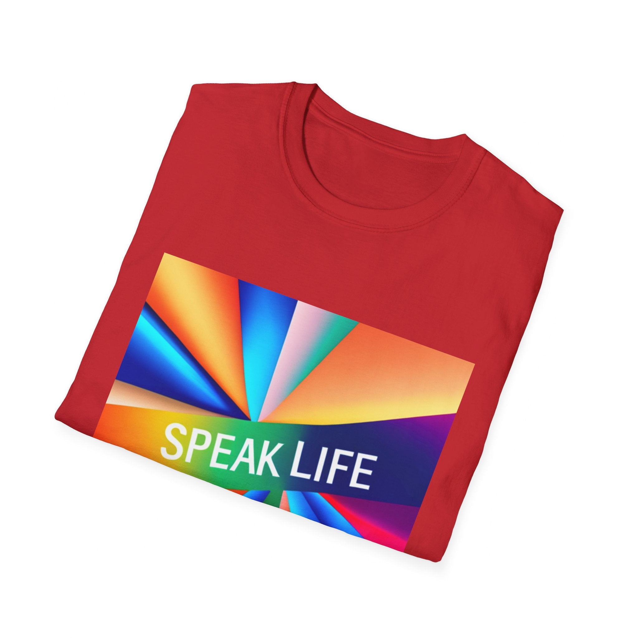 "Speak Life" Kaleidoscope Women's Softstyle T-Shirt