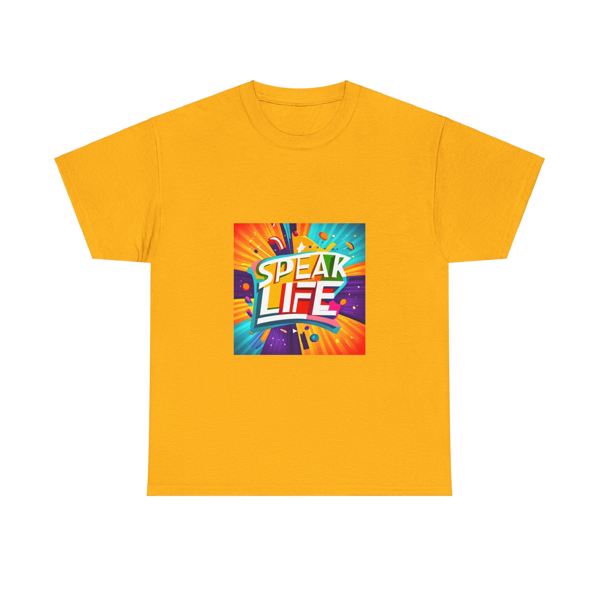 "Speak Life" Paint Splash Unisex Heavy Cotton Tee