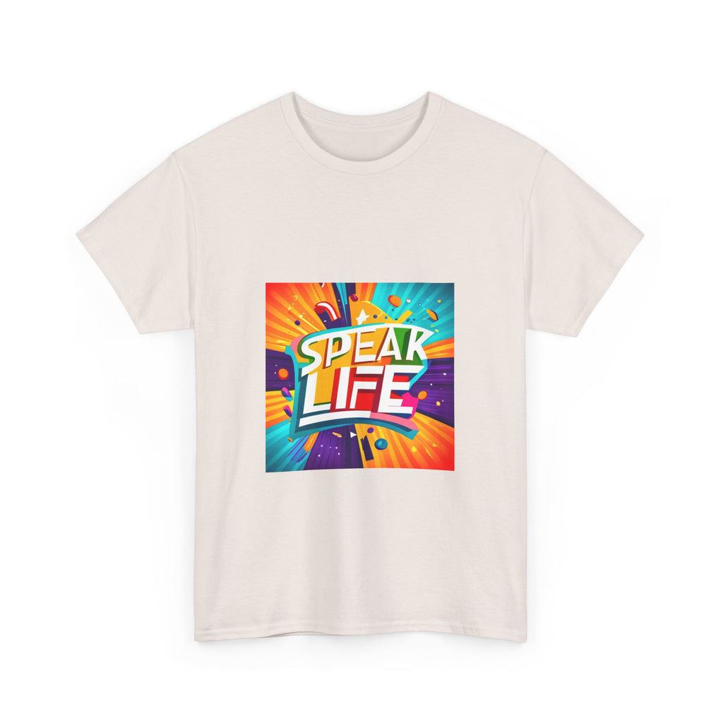 "Speak Life" Paint Splash Unisex Heavy Cotton Tee