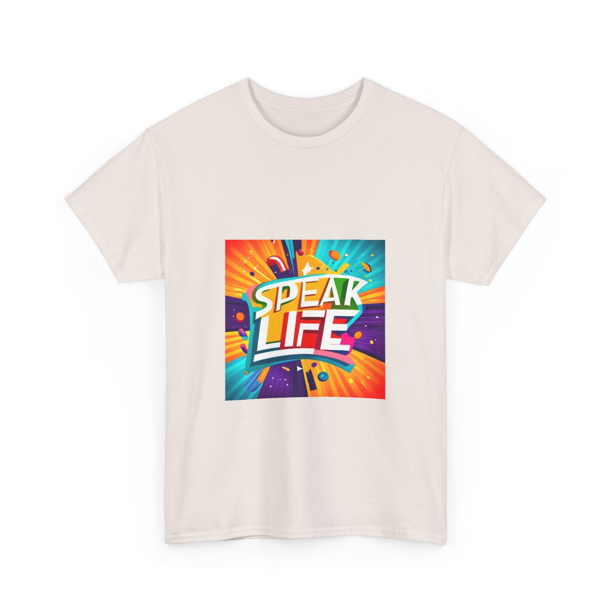 "Speak Life" Paint Splash Unisex Heavy Cotton Tee