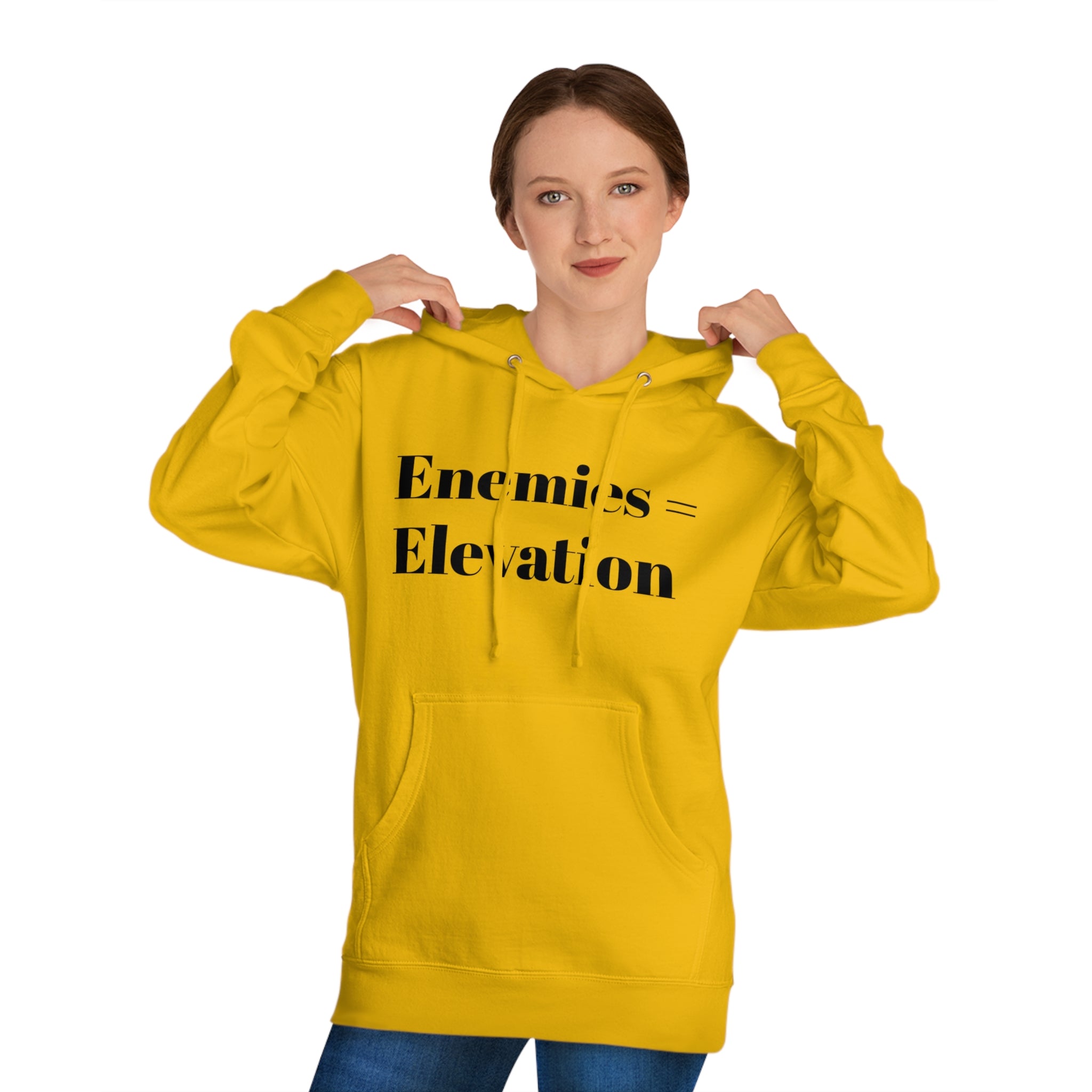 "Enemies = Elevation" Unisex Hooded Sweatshirt