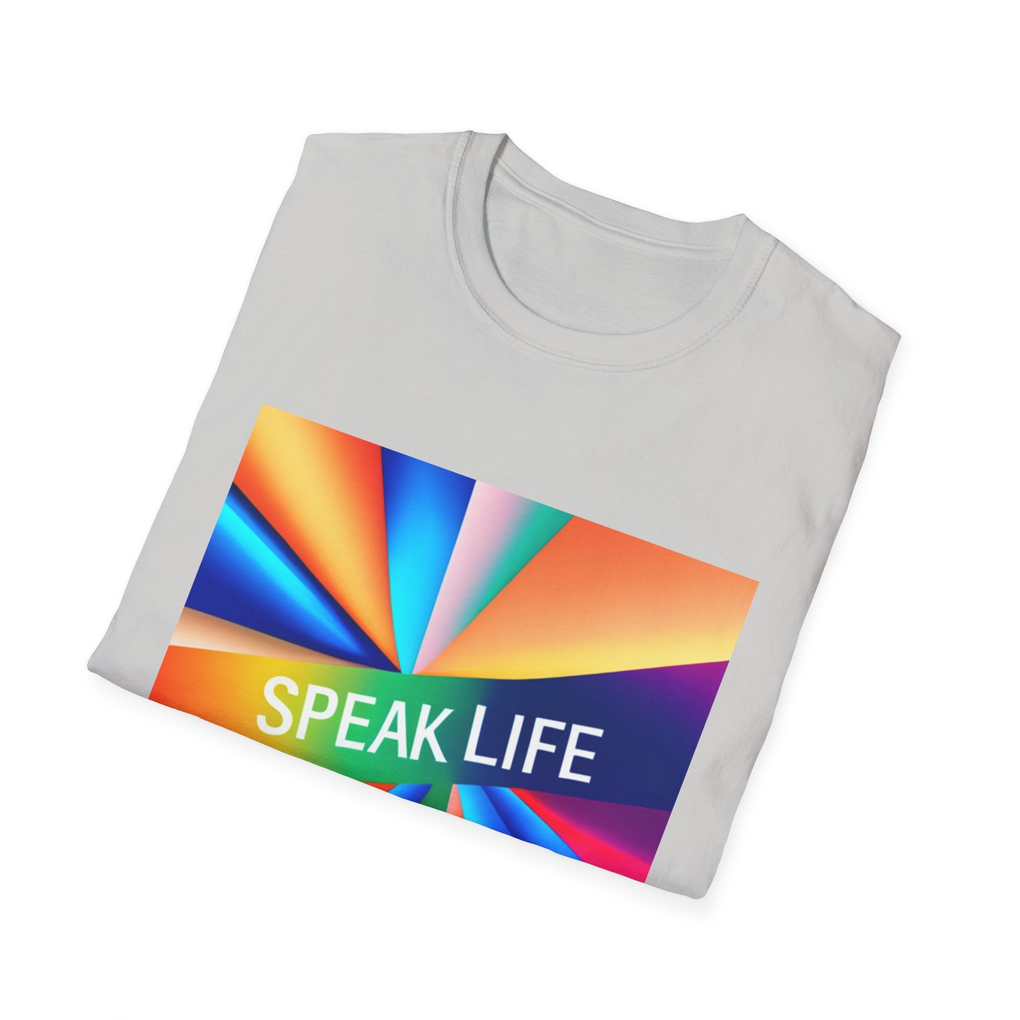 "Speak Life" Kaleidoscope Women's Softstyle T-Shirt