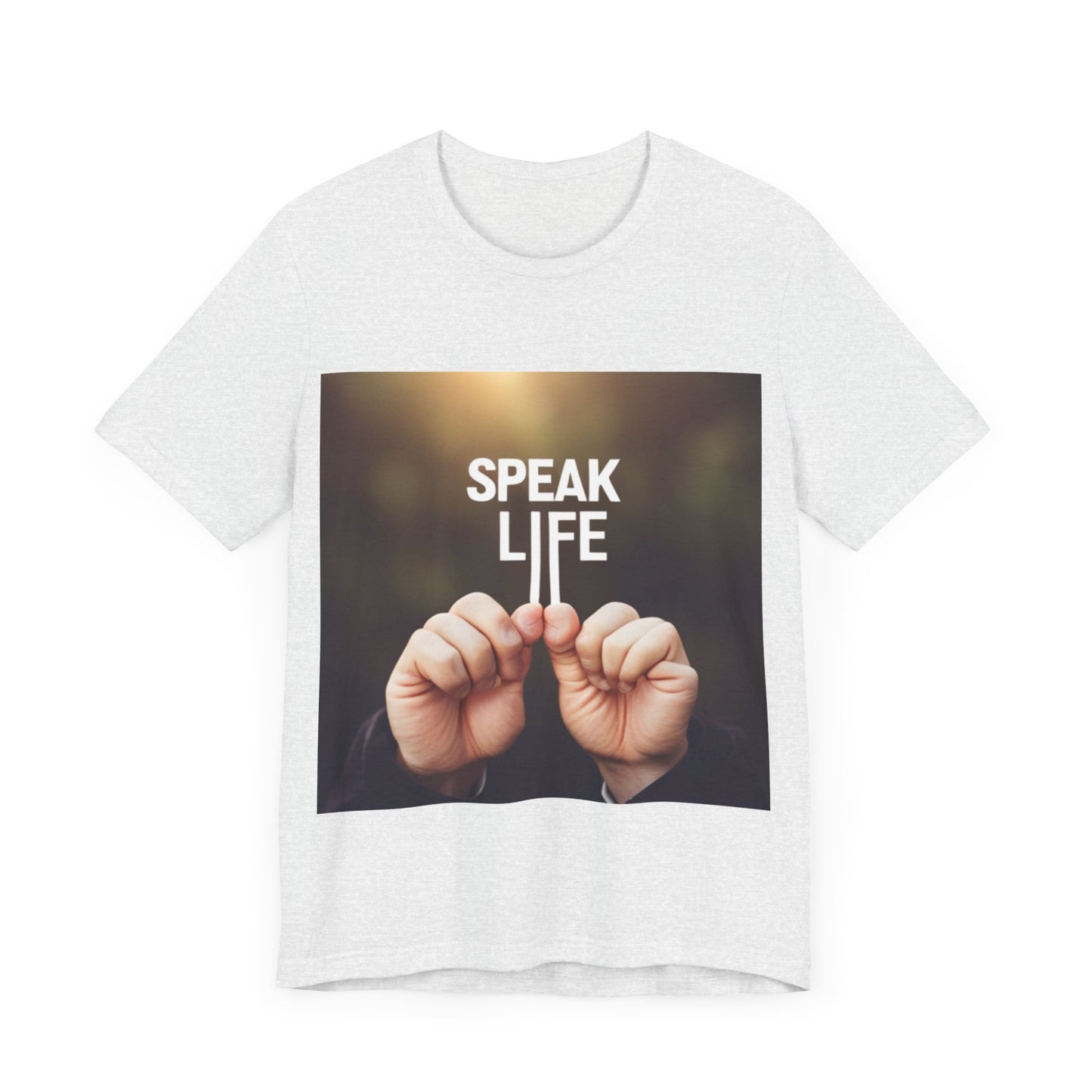 "Speak Life" Hands Unisex Jersey Short Sleeve Tee