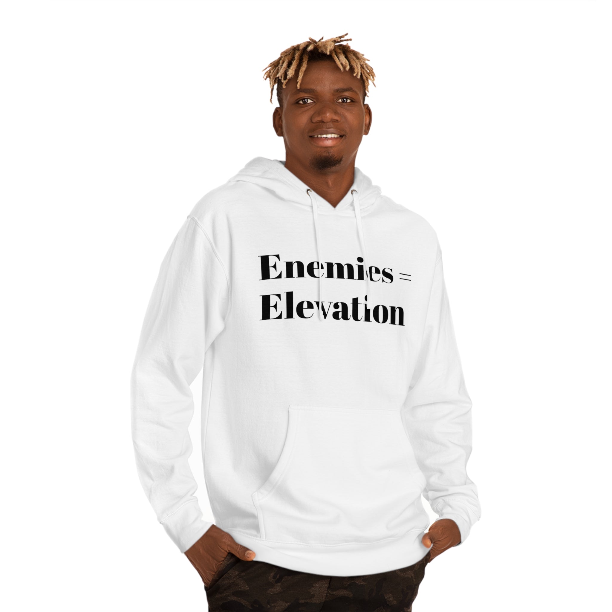 "Enemies = Elevation" Unisex Hooded Sweatshirt