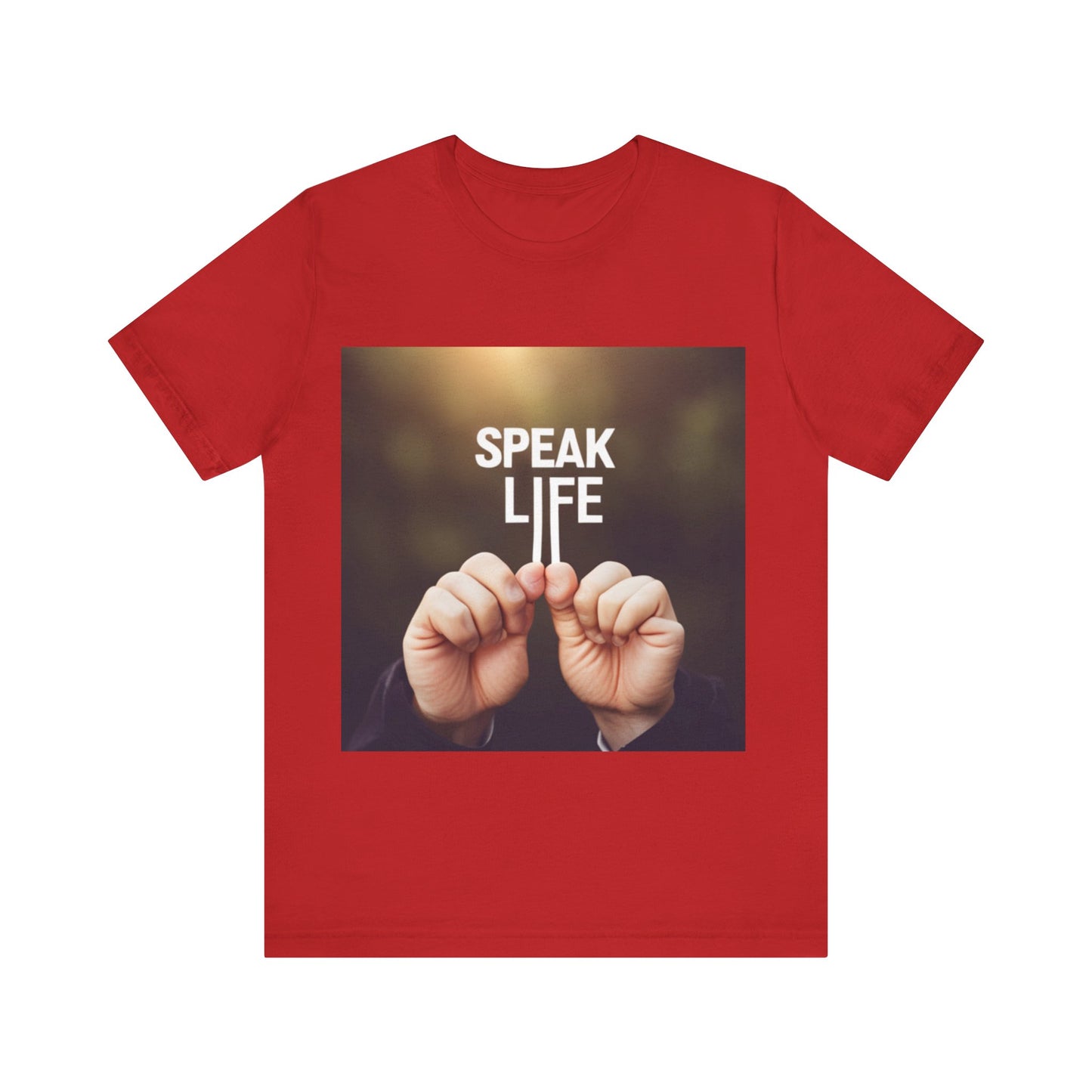 "Speak Life" Hands Unisex Jersey Short Sleeve Tee