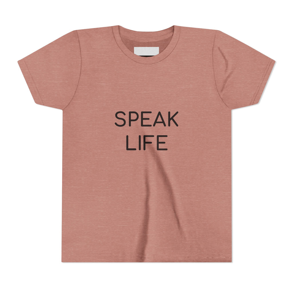 Youth Tee - "Speak Life" Inspirational Kids T‑Shirt
