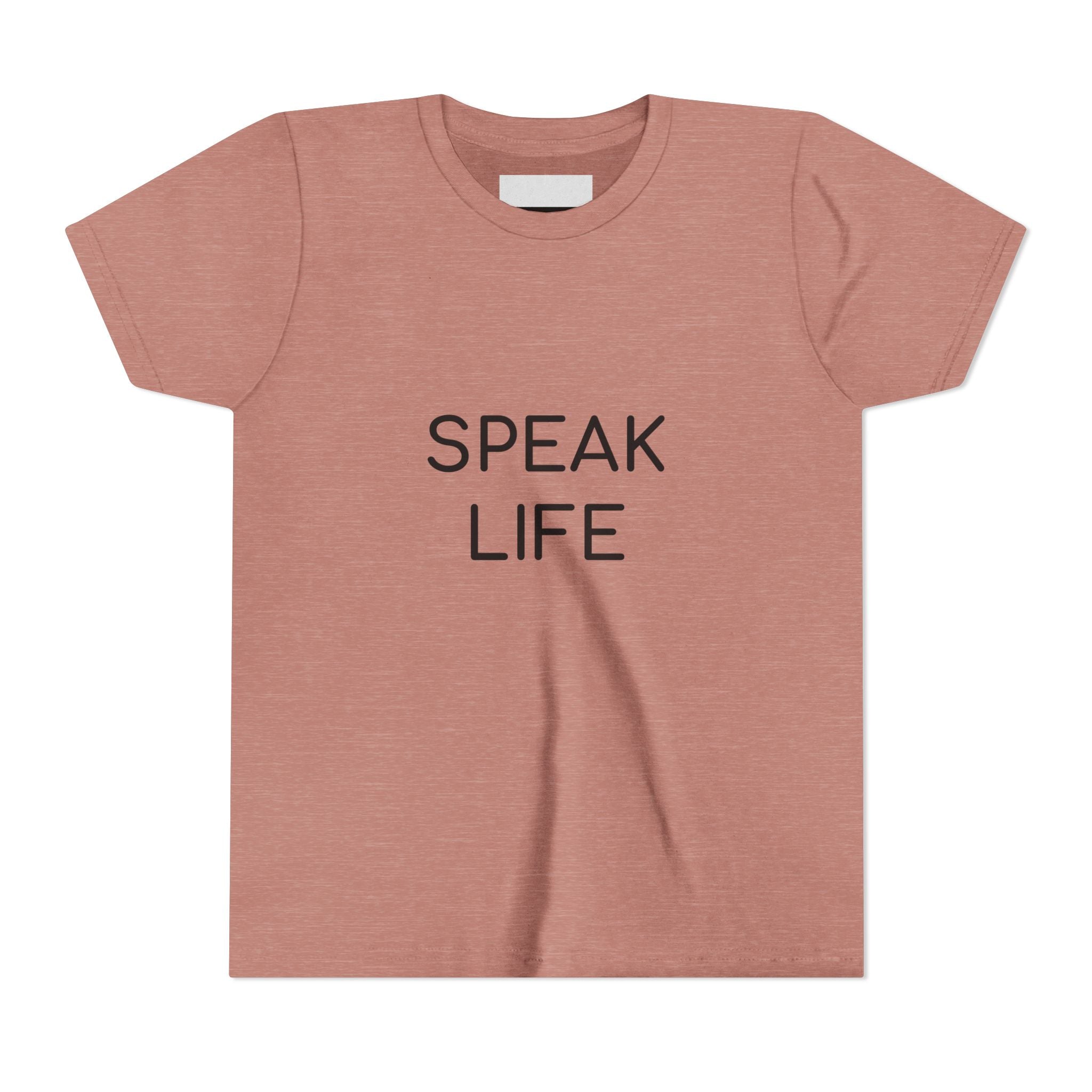 Youth Tee - "Speak Life" Inspirational Kids T‑Shirt