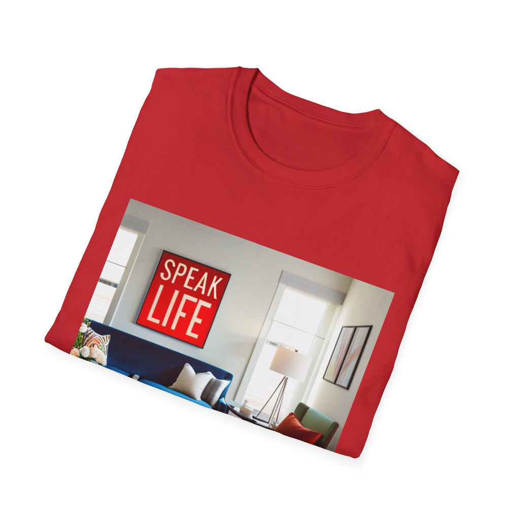 Unisex "Speak Life" Poster Style Softstyle T-Shirt