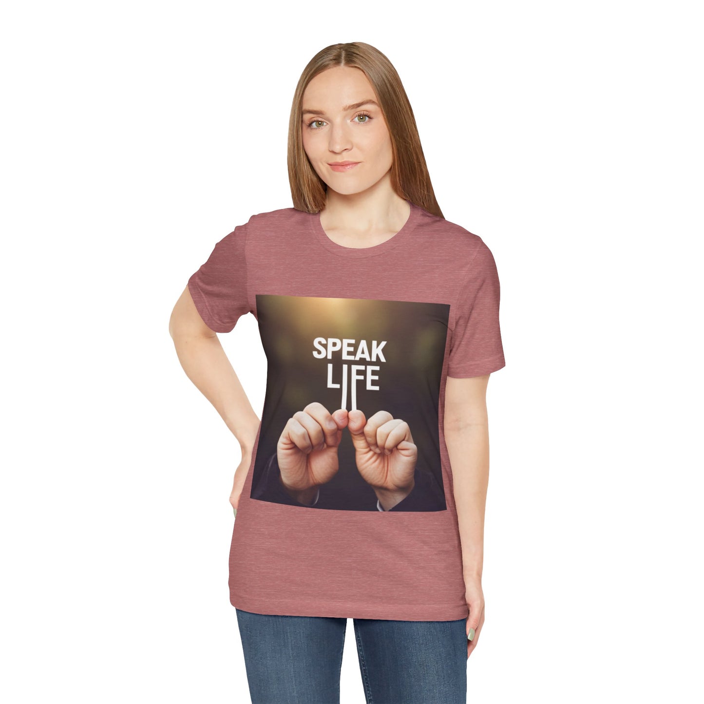 "Speak Life" Hands Unisex Jersey Short Sleeve Tee