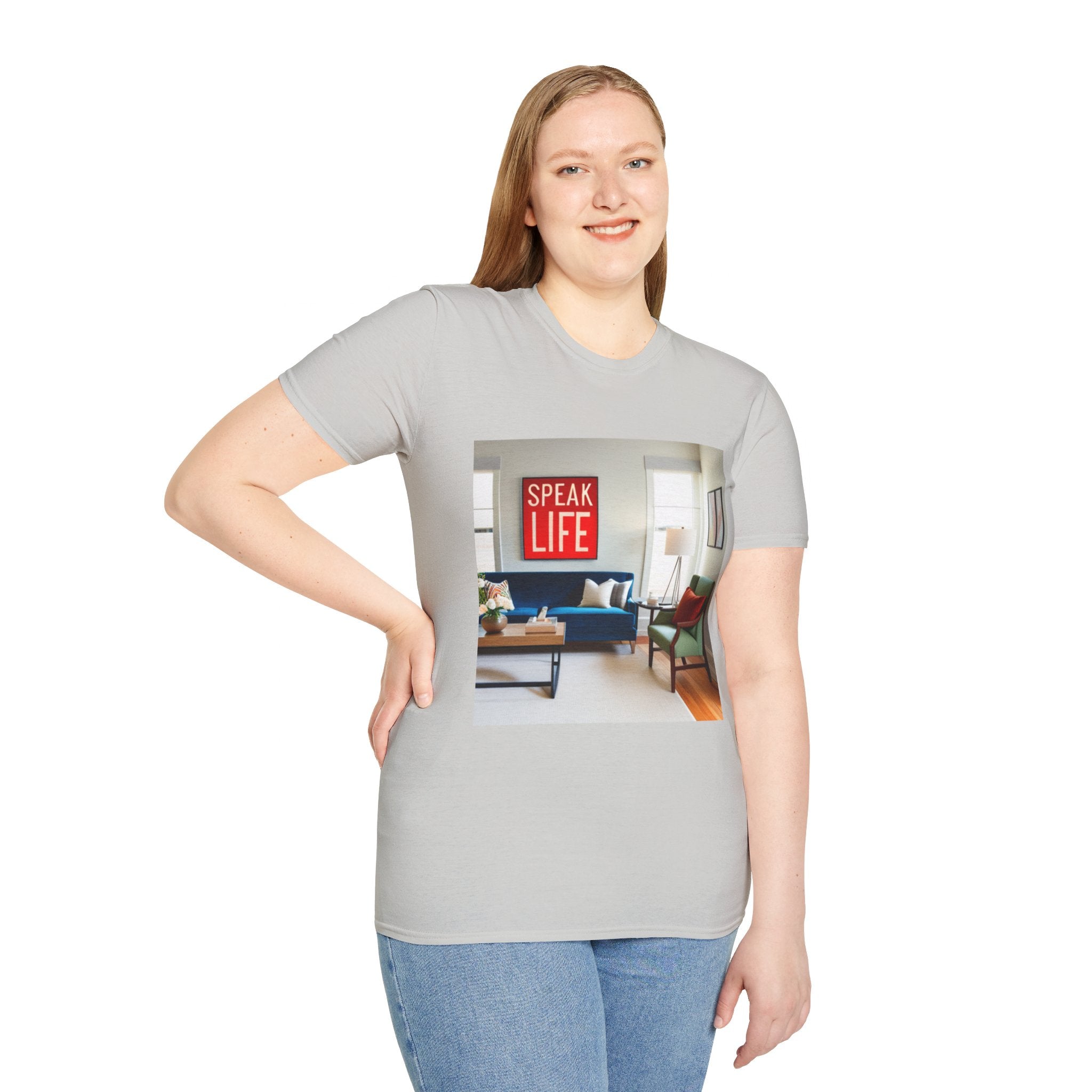 Unisex "Speak Life" Poster Style Softstyle T-Shirt
