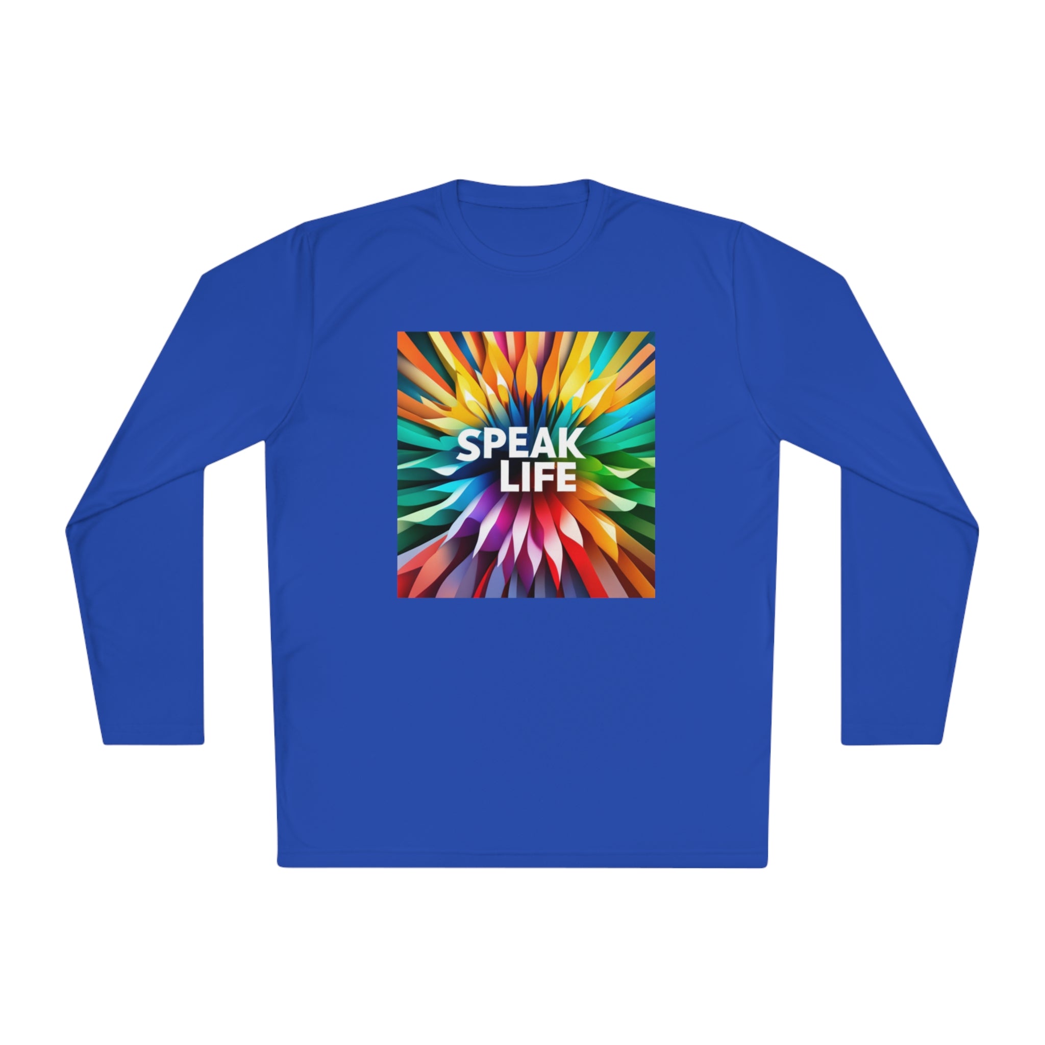 "Speak Life" Burst of Color Unisex Lightweight Long Sleeve Tee