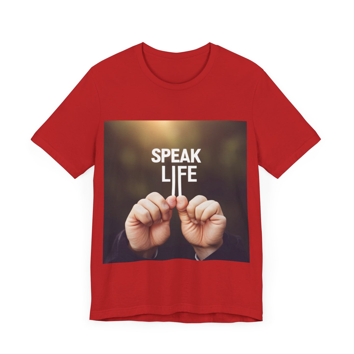 "Speak Life" Hands Unisex Jersey Short Sleeve Tee