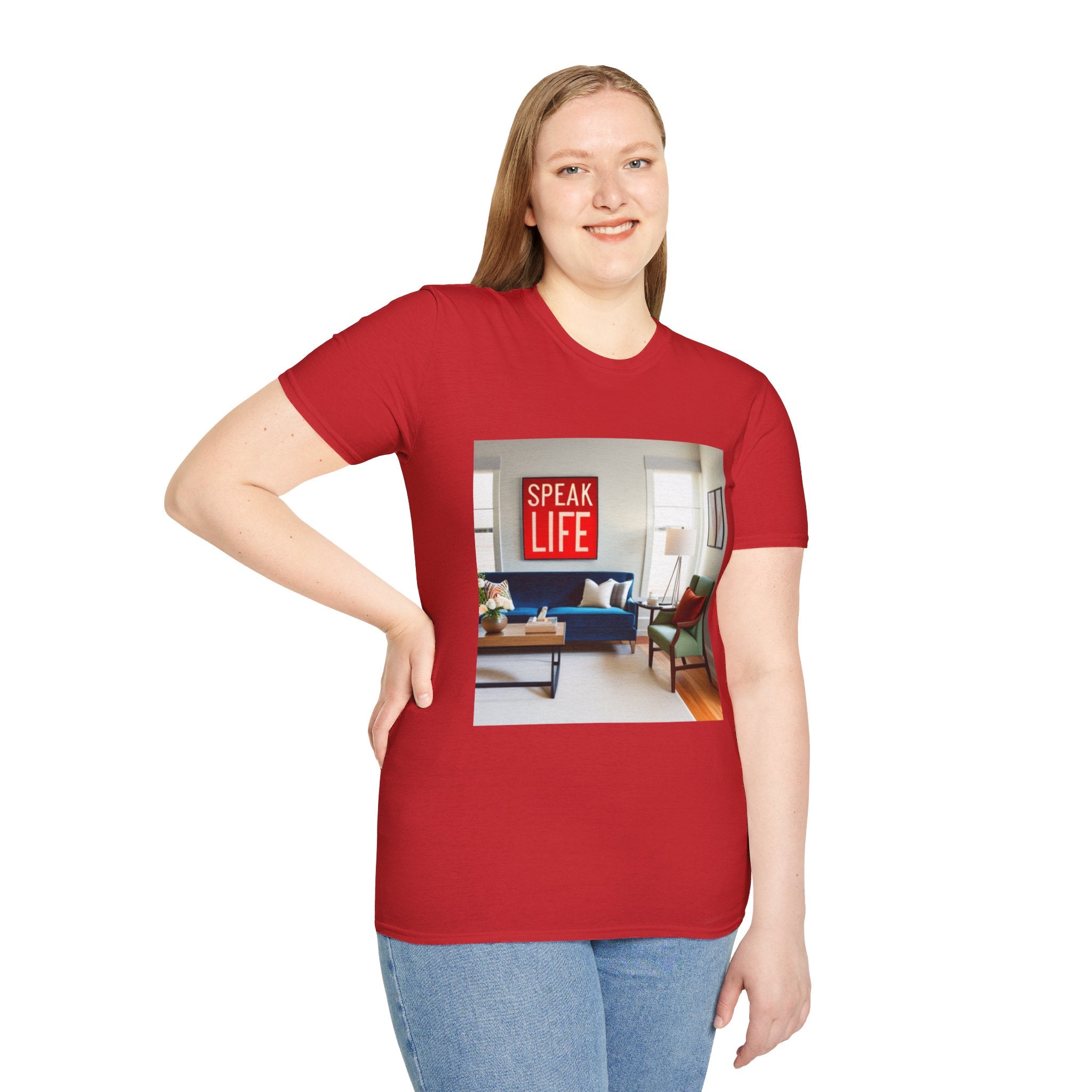 Unisex "Speak Life" Poster Style Softstyle T-Shirt