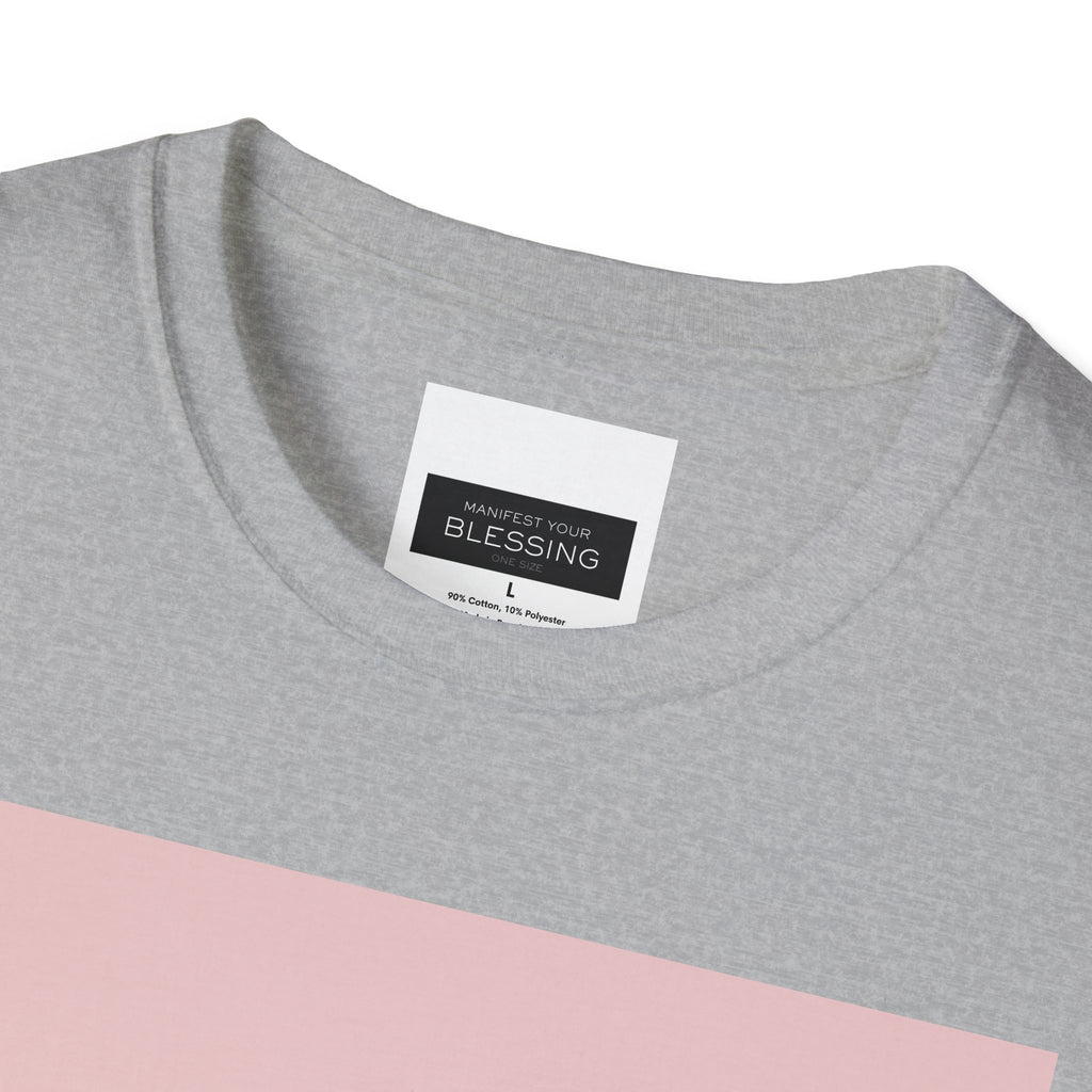 Women's Speak Life T-Shirt — Positive Message Pink Block Graphic Tee