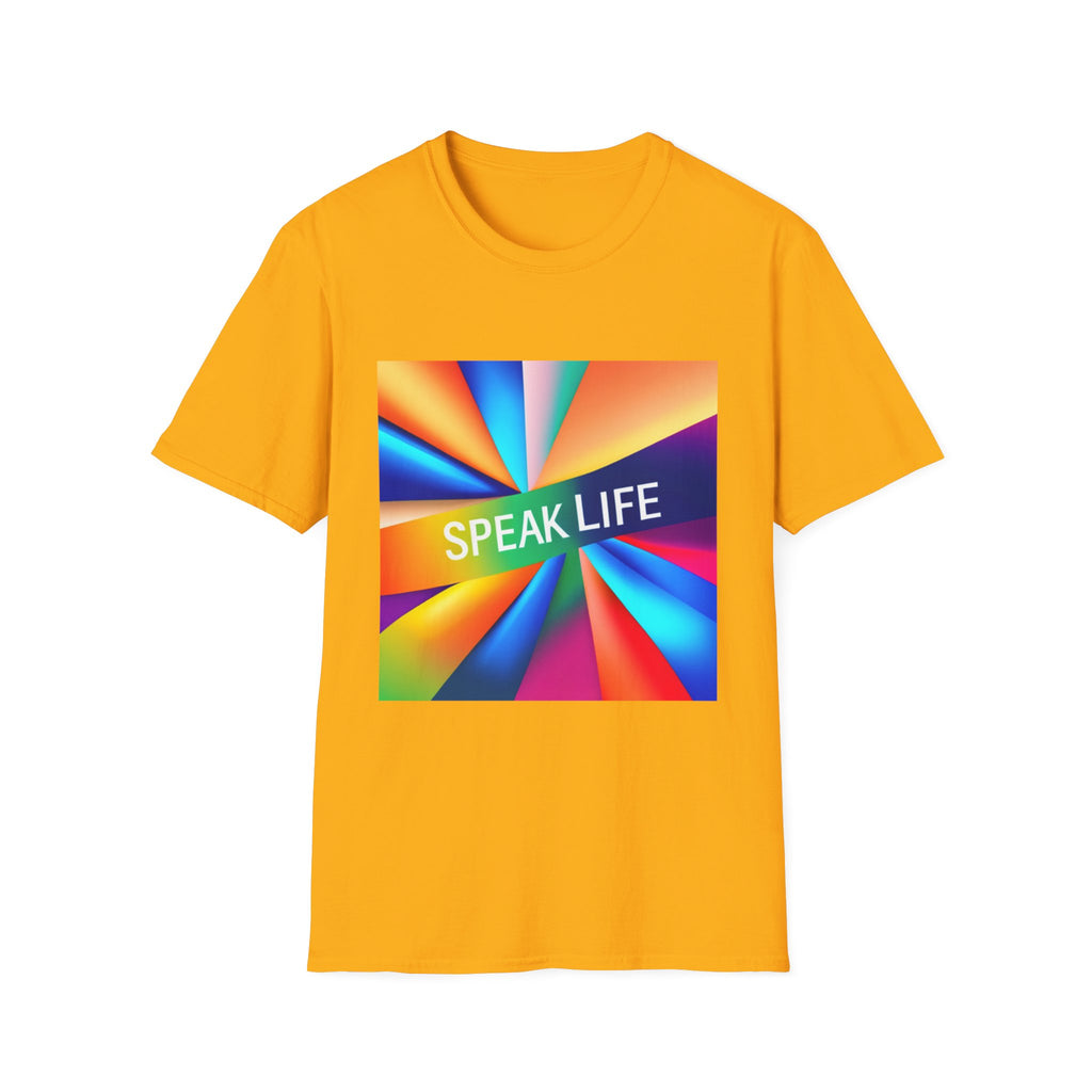 "Speak Life" Kaleidoscope Women's Softstyle T-Shirt