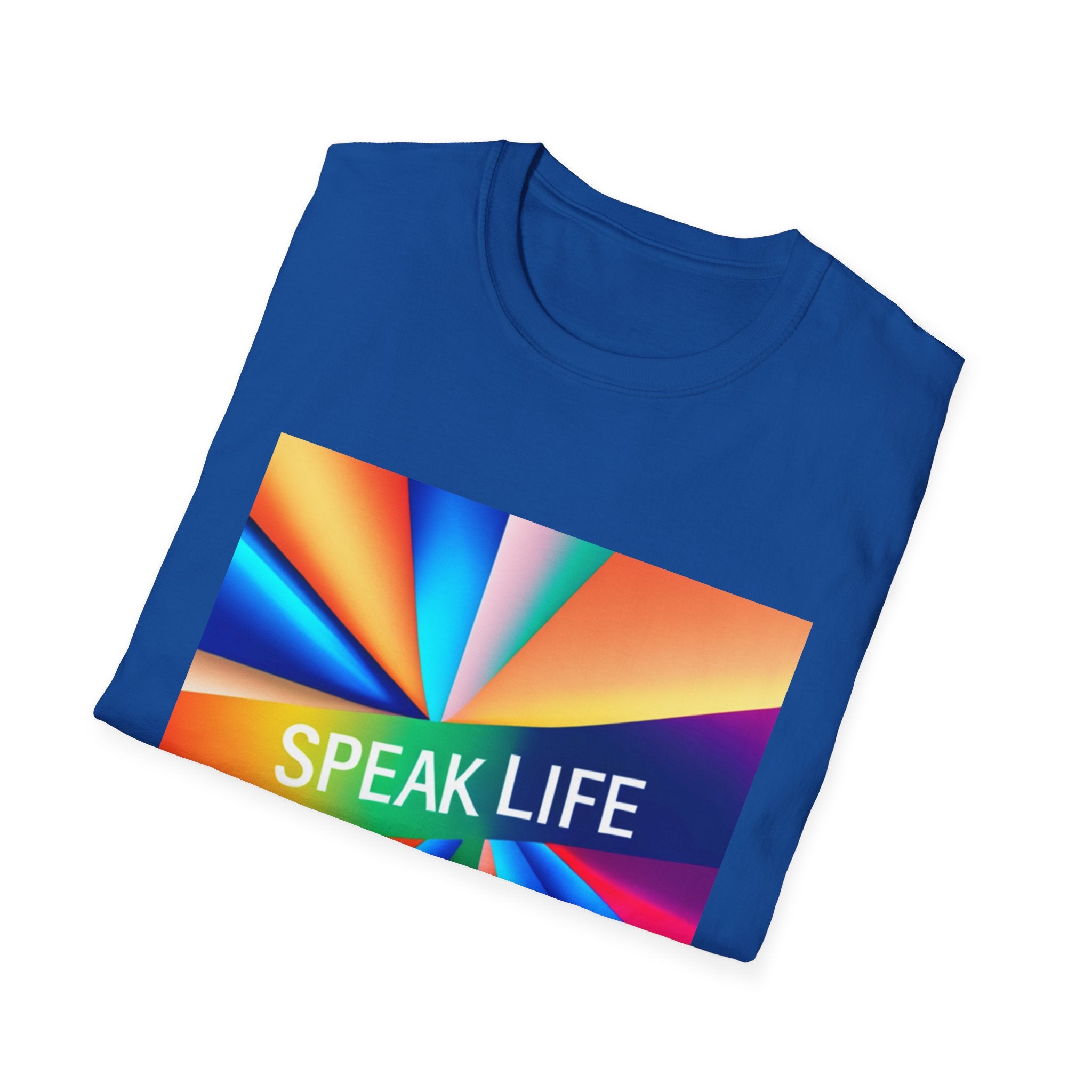 "Speak Life" Kaleidoscope Women's Softstyle T-Shirt