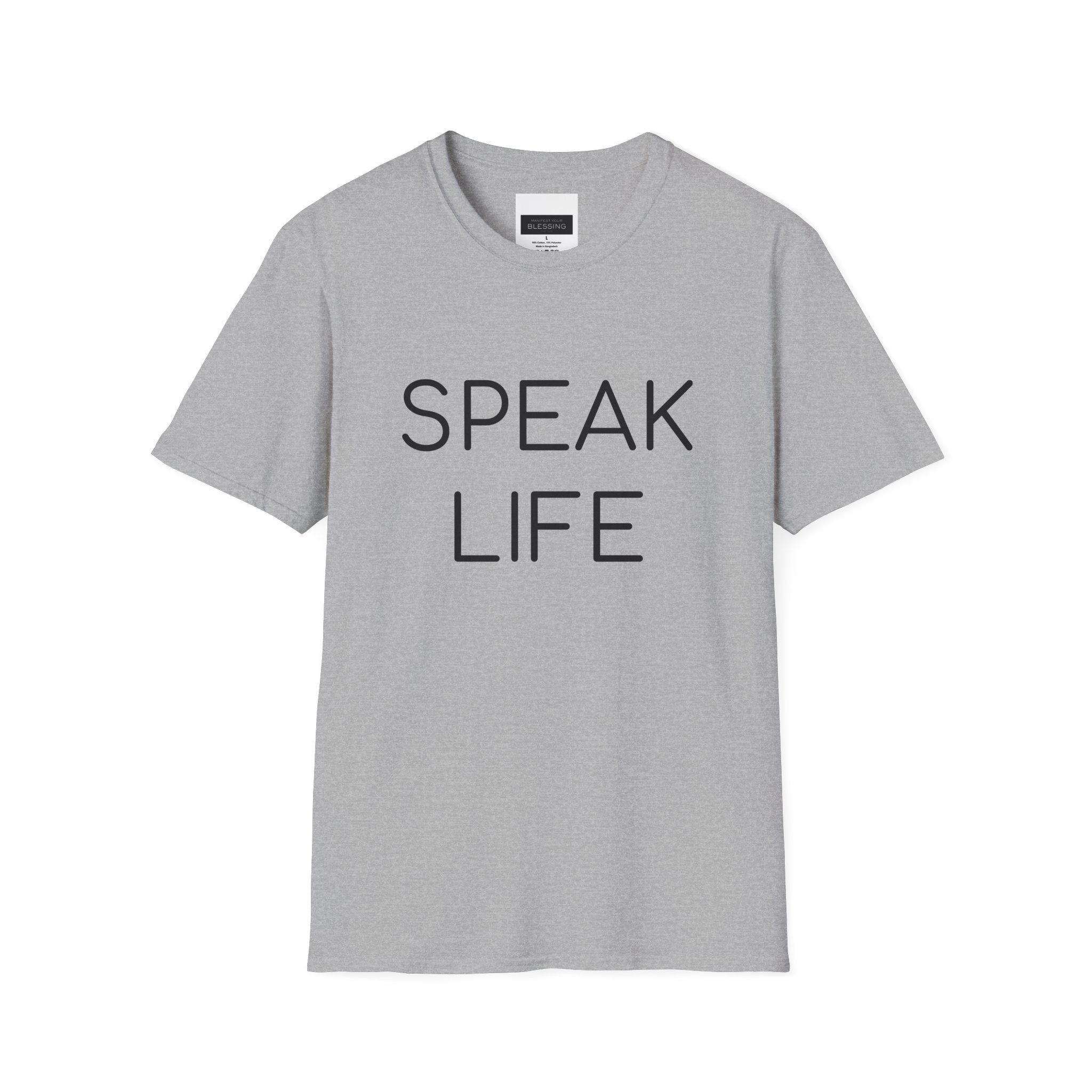 Speak Life T-Shirt — Positive Message Inspirational Tee
