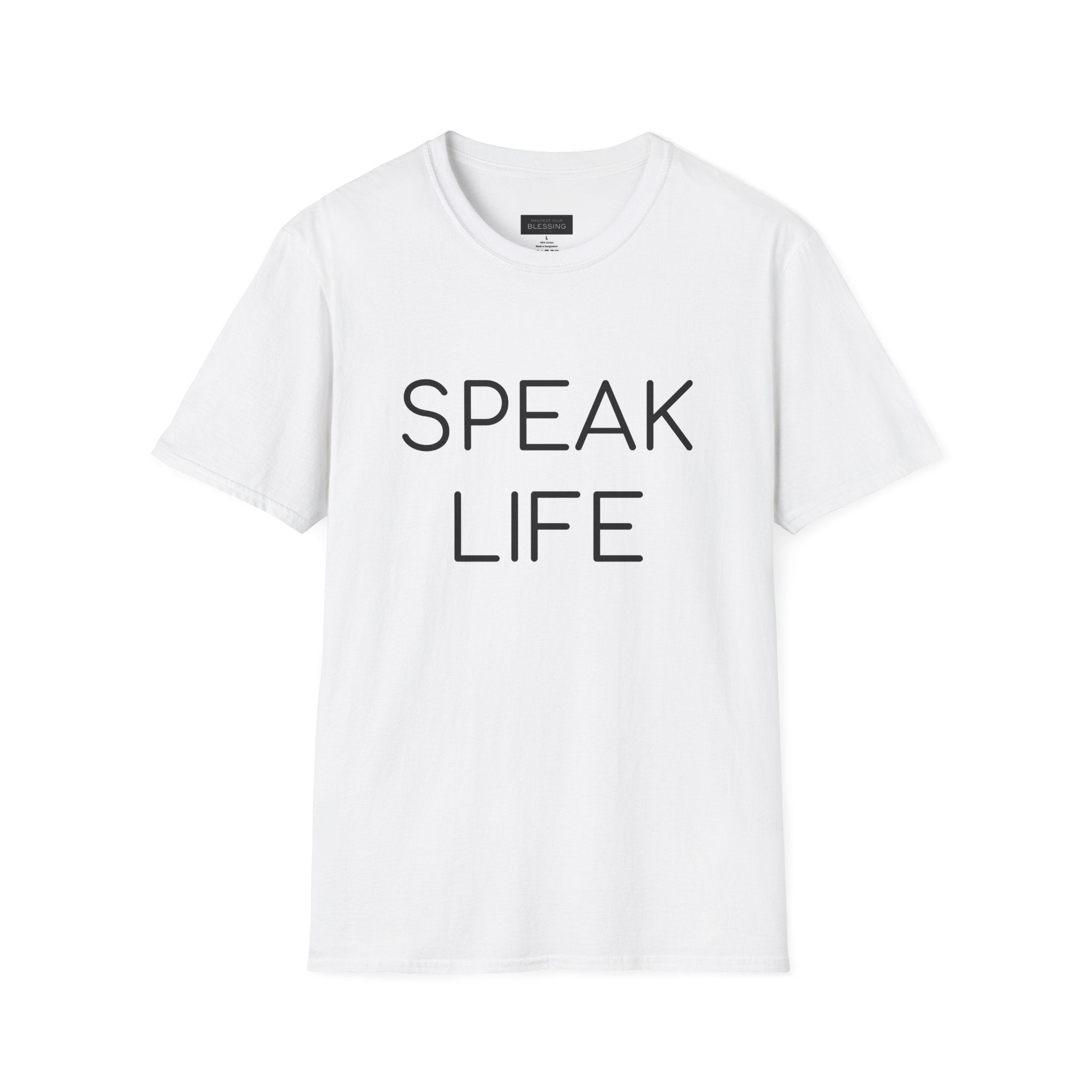 Speak Life T-Shirt — Positive Message Inspirational Tee