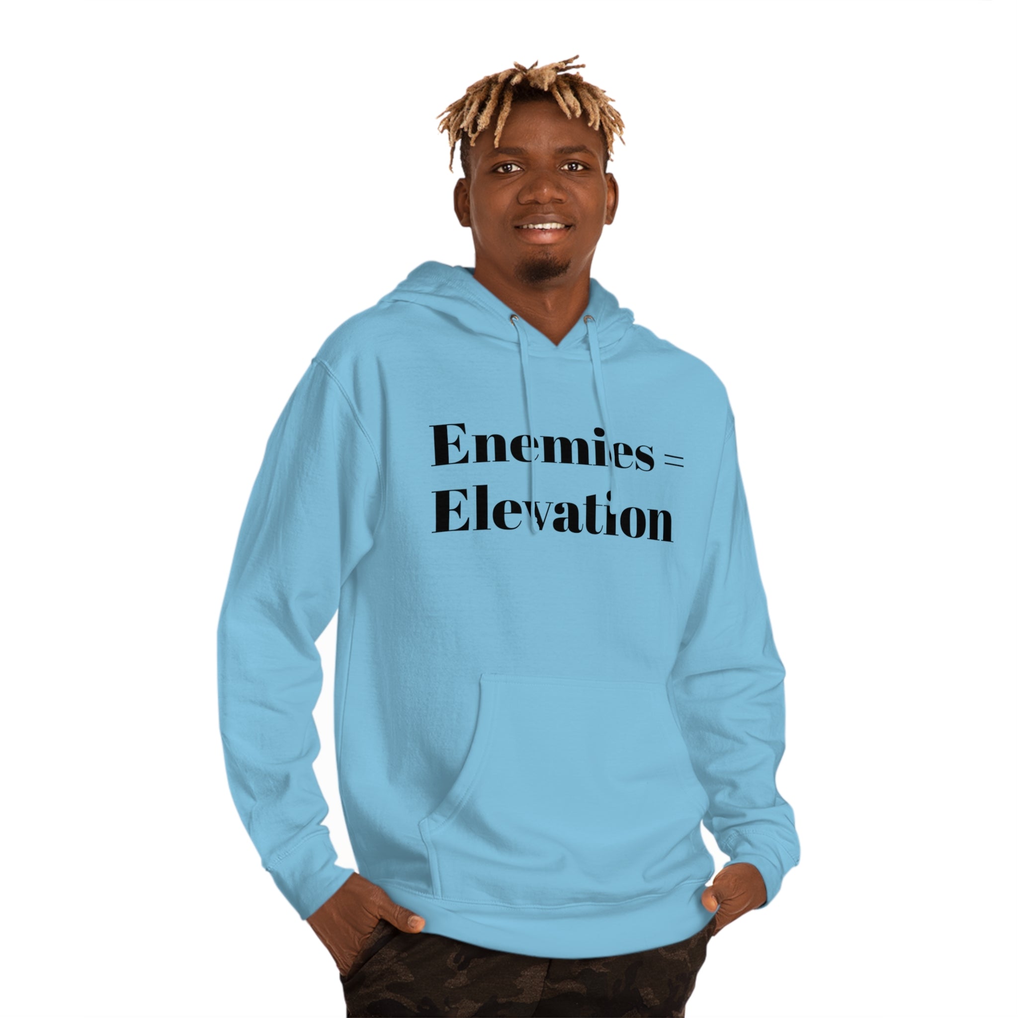 "Enemies = Elevation" Unisex Hooded Sweatshirt