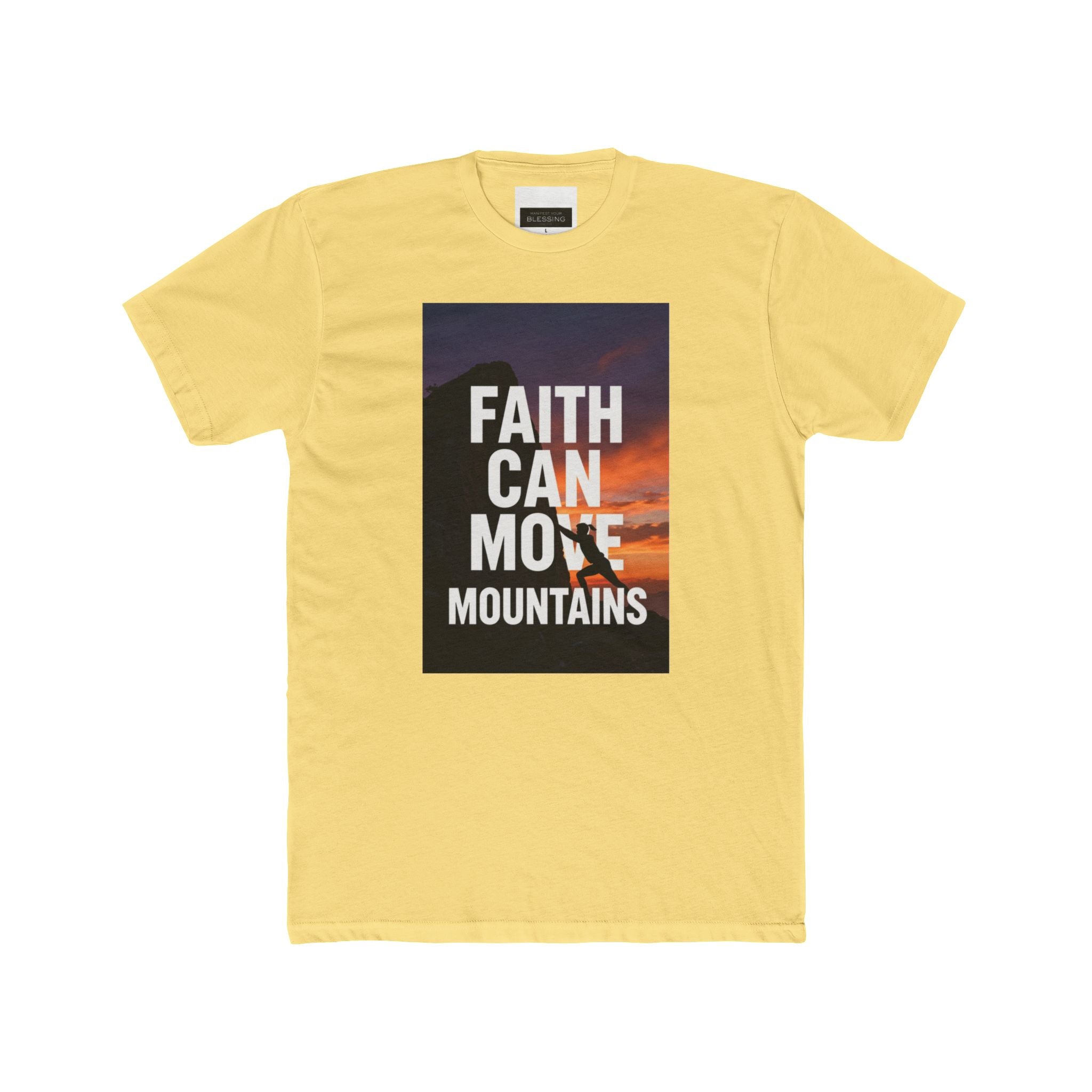 Faith Can Move Mountains T‑Shirt — Inspirational Christian Graphic Tee