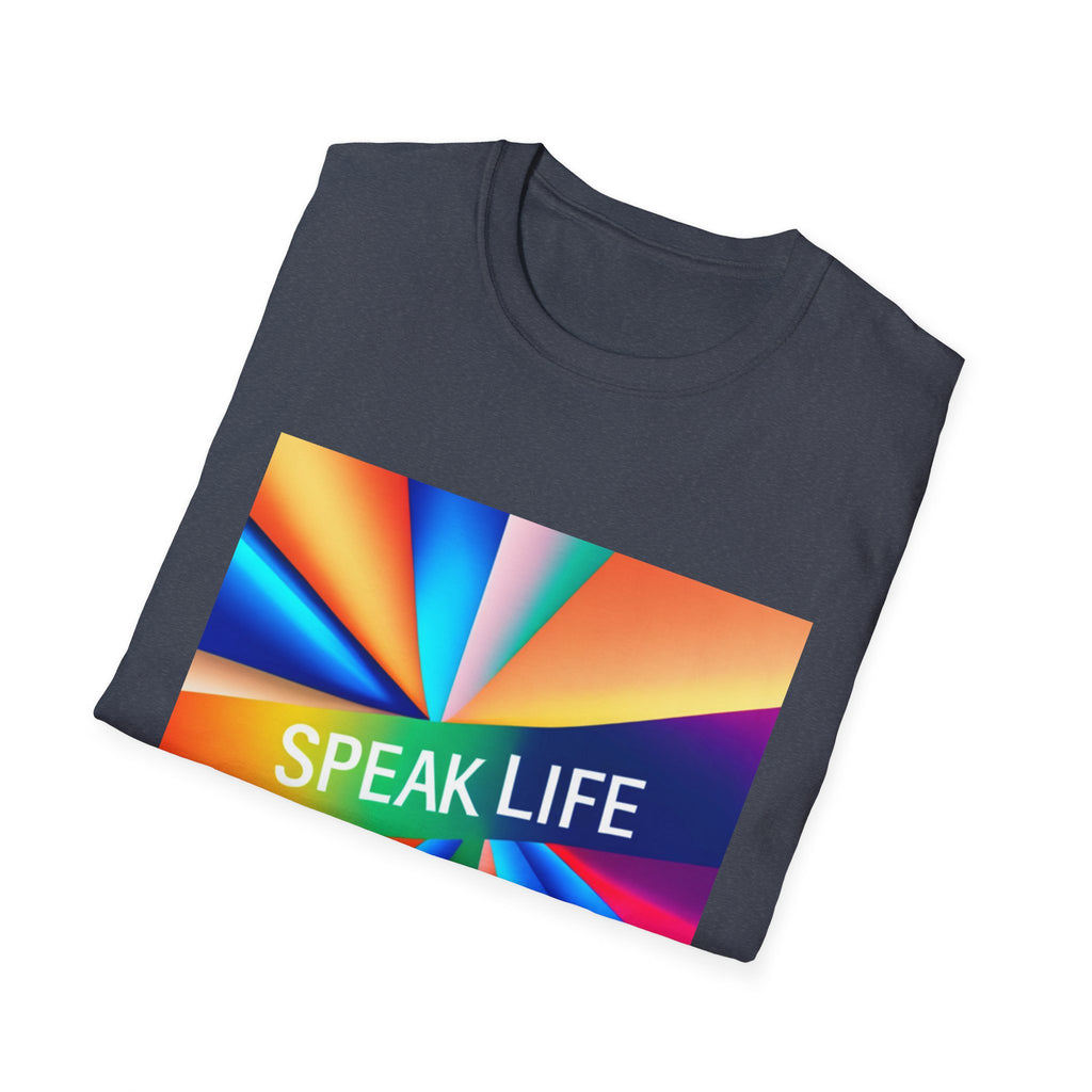 "Speak Life" Kaleidoscope Women's Softstyle T-Shirt