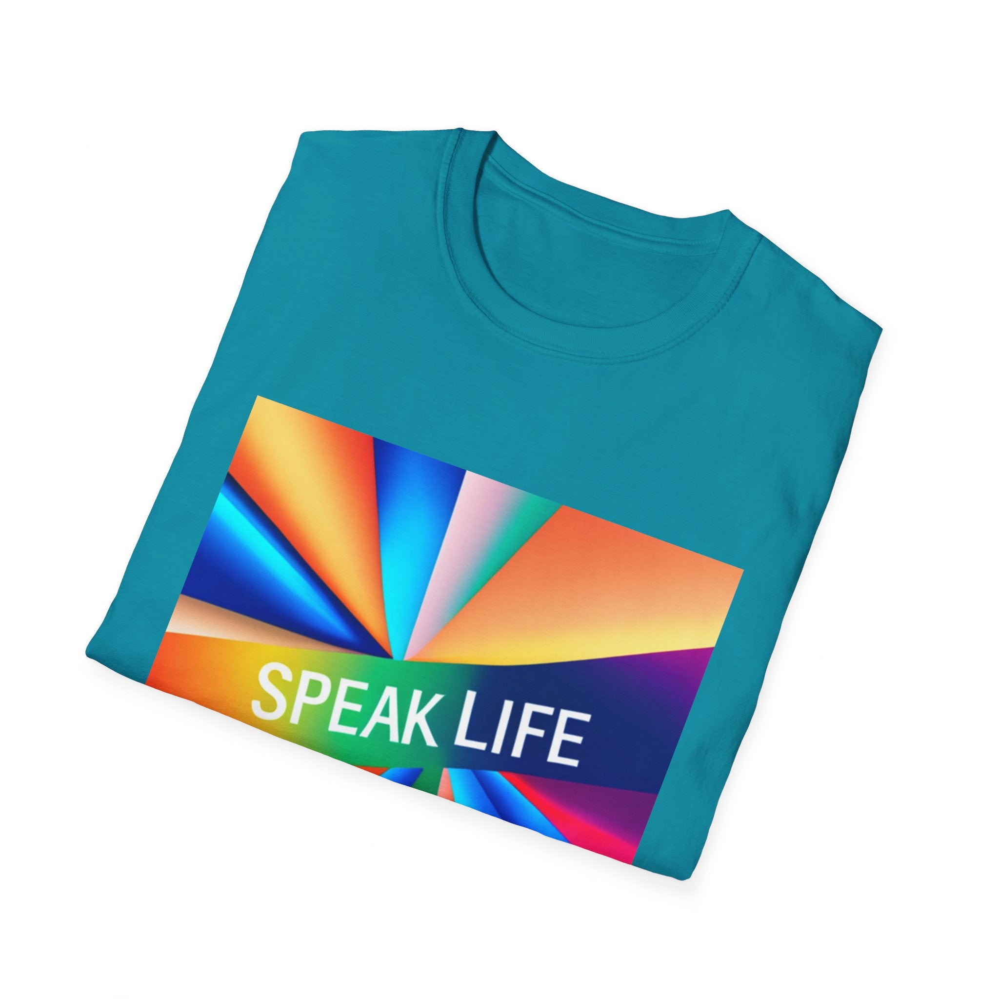 "Speak Life" Kaleidoscope Women's Softstyle T-Shirt