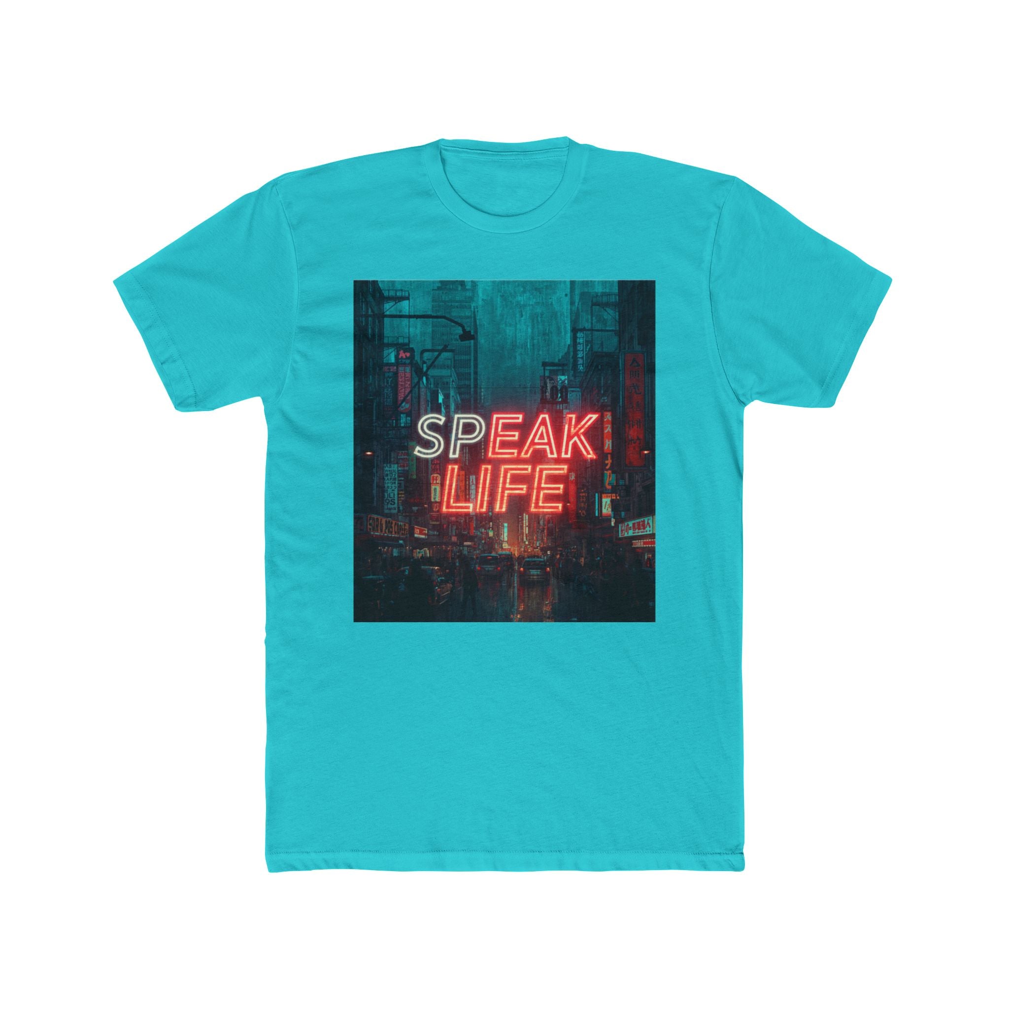 Speak Life Tee — Neon City Inspirational Graphic T-Shirt