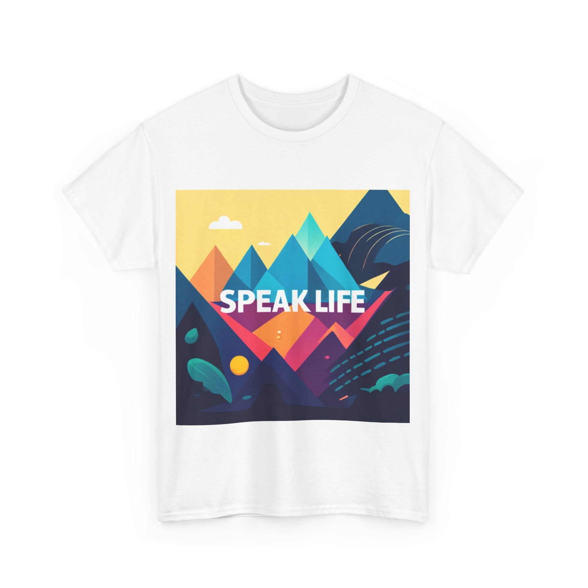 "Speak Life" Move Mountains Unisex Heavy Cotton Tee