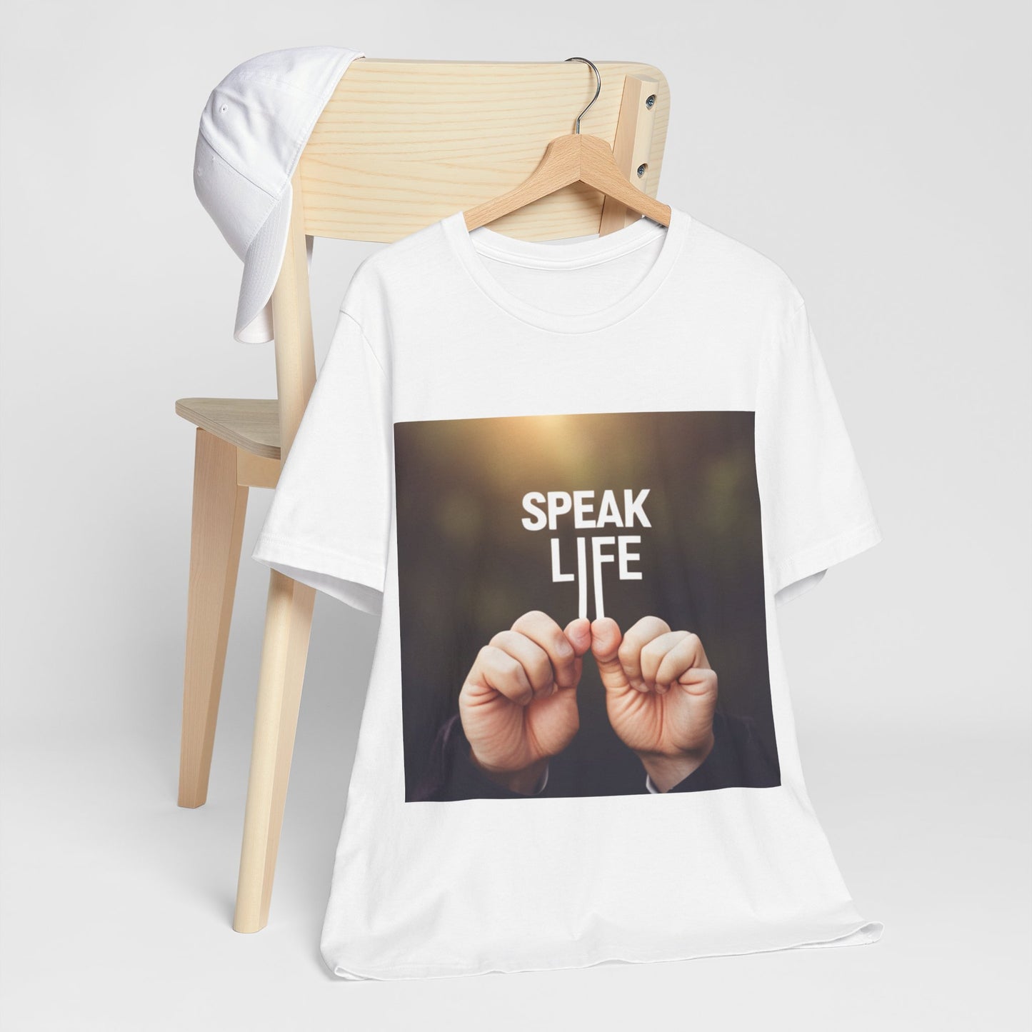 "Speak Life" Hands Unisex Jersey Short Sleeve Tee