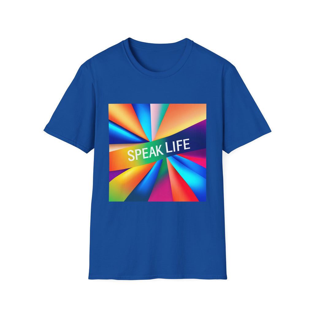 "Speak Life" Kaleidoscope Women's Softstyle T-Shirt